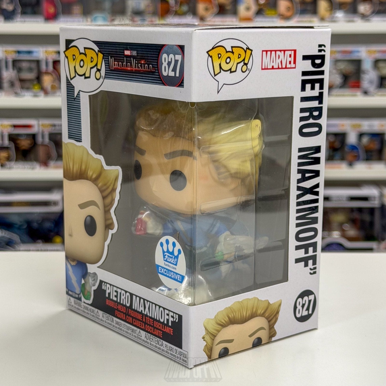 Funko Pop Marvel WandaVision Pietro Maximoff Funko Shop 827 Disney+ Vinyl Figure