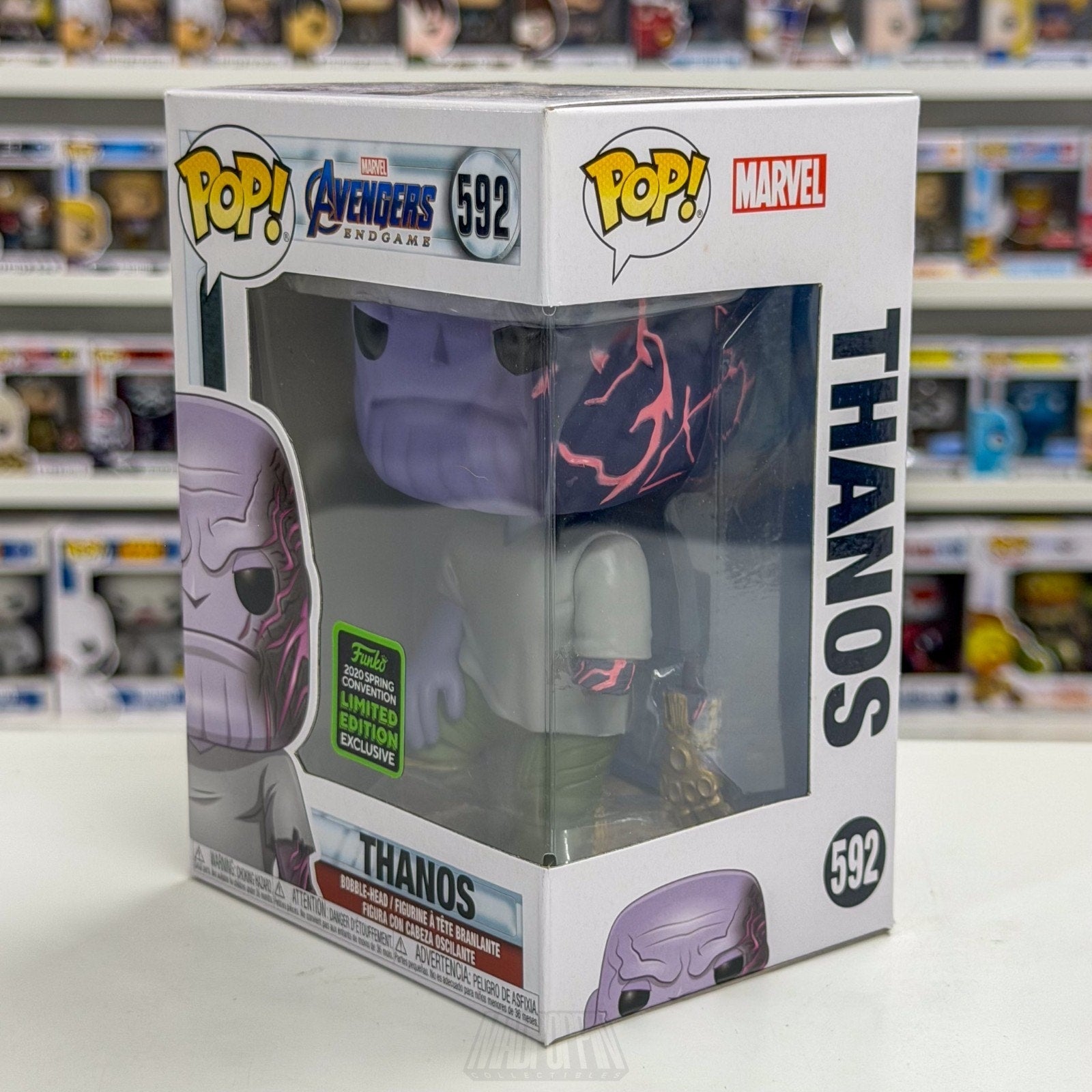 Funko Pop Marvel Avengers Endgame Thanos Detachable Arm ECCC 592 Vinyl Figure