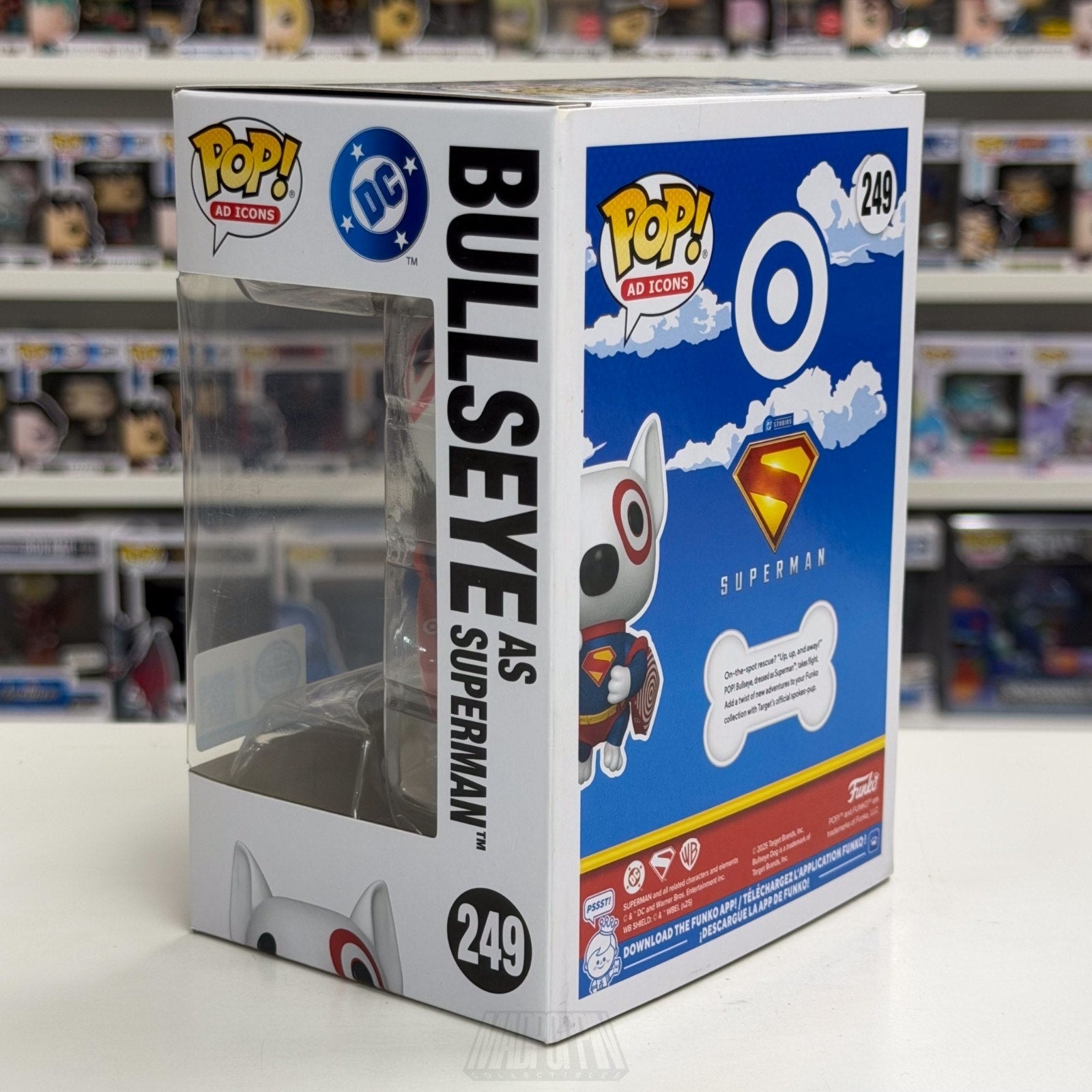 Funko Pop Ad Icons Bullseye as Superman Target Dog Exclusive 249 Vinyl Figure