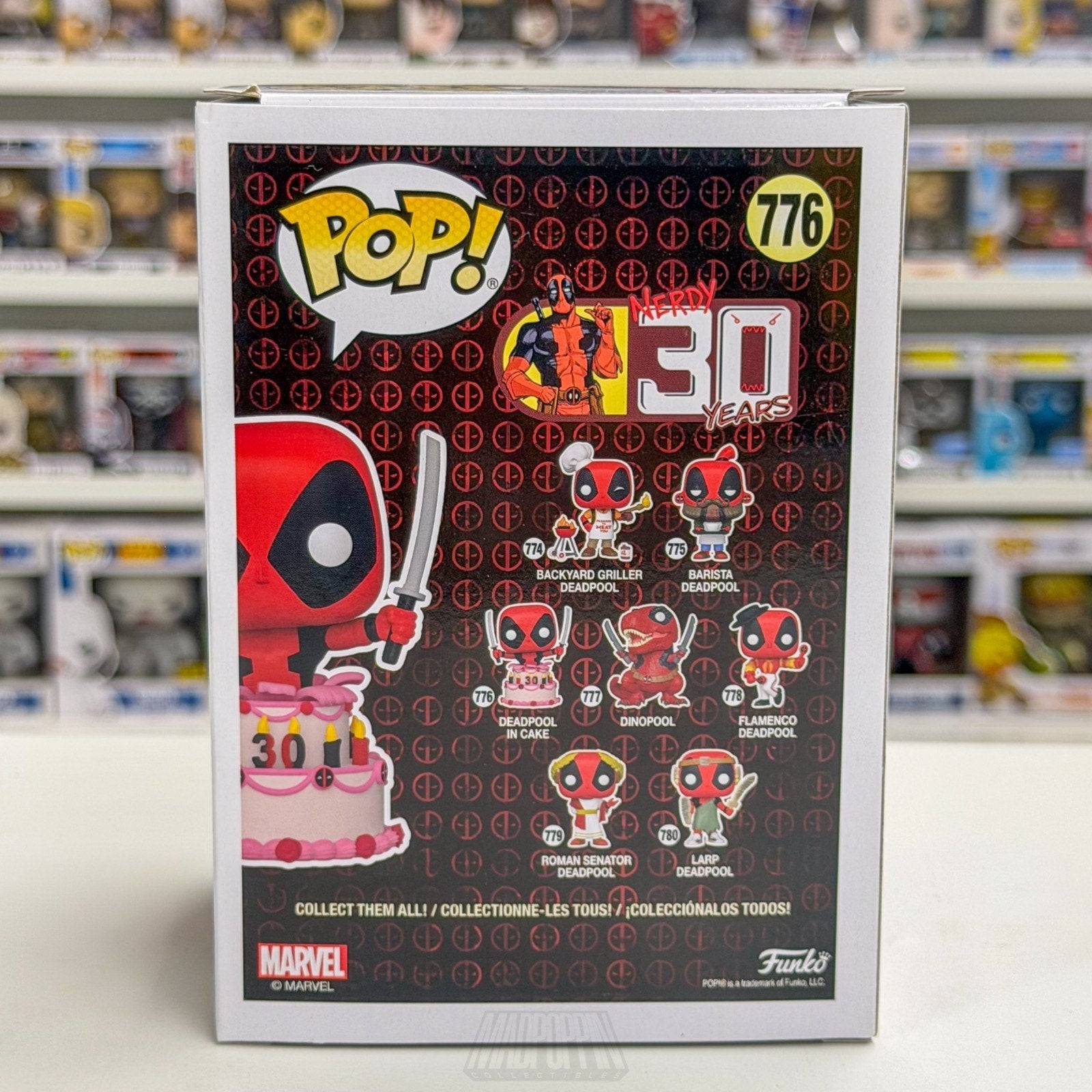Funko Pop Marvel Deadpool in Cake Metallic 7-Eleven 776 Mutant Merc Toy Figure
