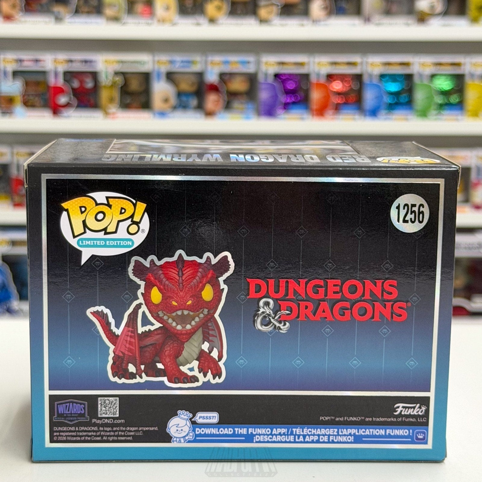 Funko Pop Games Dungeons Dragons Red Dragon Wyrmling 1256 SDCC 2026 CON STICKER