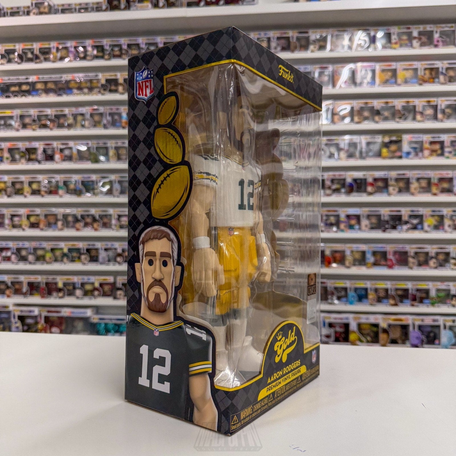 Funko Gold NFL Football Packers Aaron Rodgers Chase 12 Inch Premium Vinyl Figure