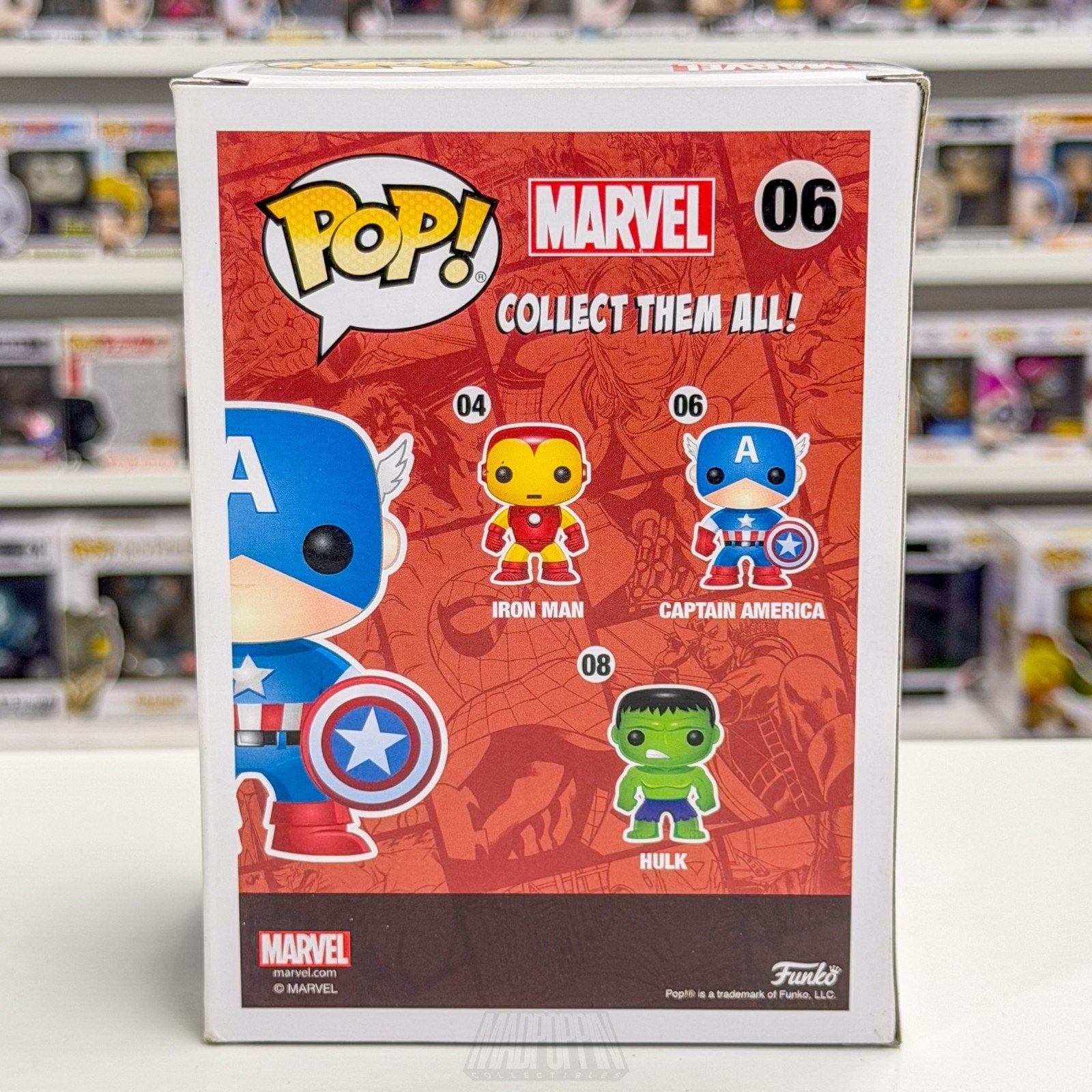 Funko Pop Marvel Captain America Bucky Cap SDCC 06 Summer Con Toy Vinyl Figure