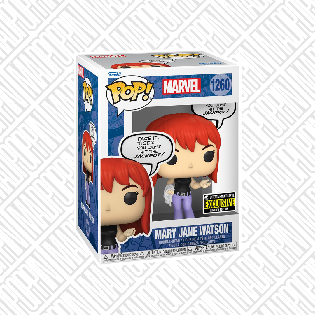 Funko Pop Marvel Mary Jane Watson Speech Bubble Entertainment Earth #1260