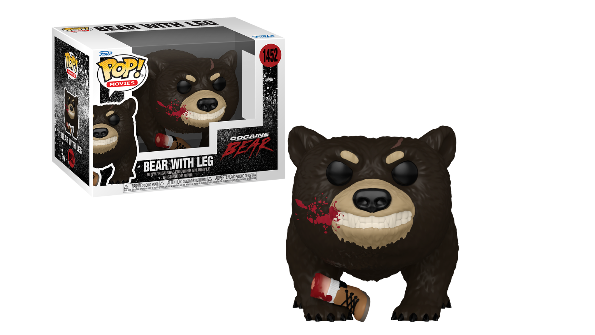 Funko Pop Movies Cocaine Bear with Leg Bloody 1452