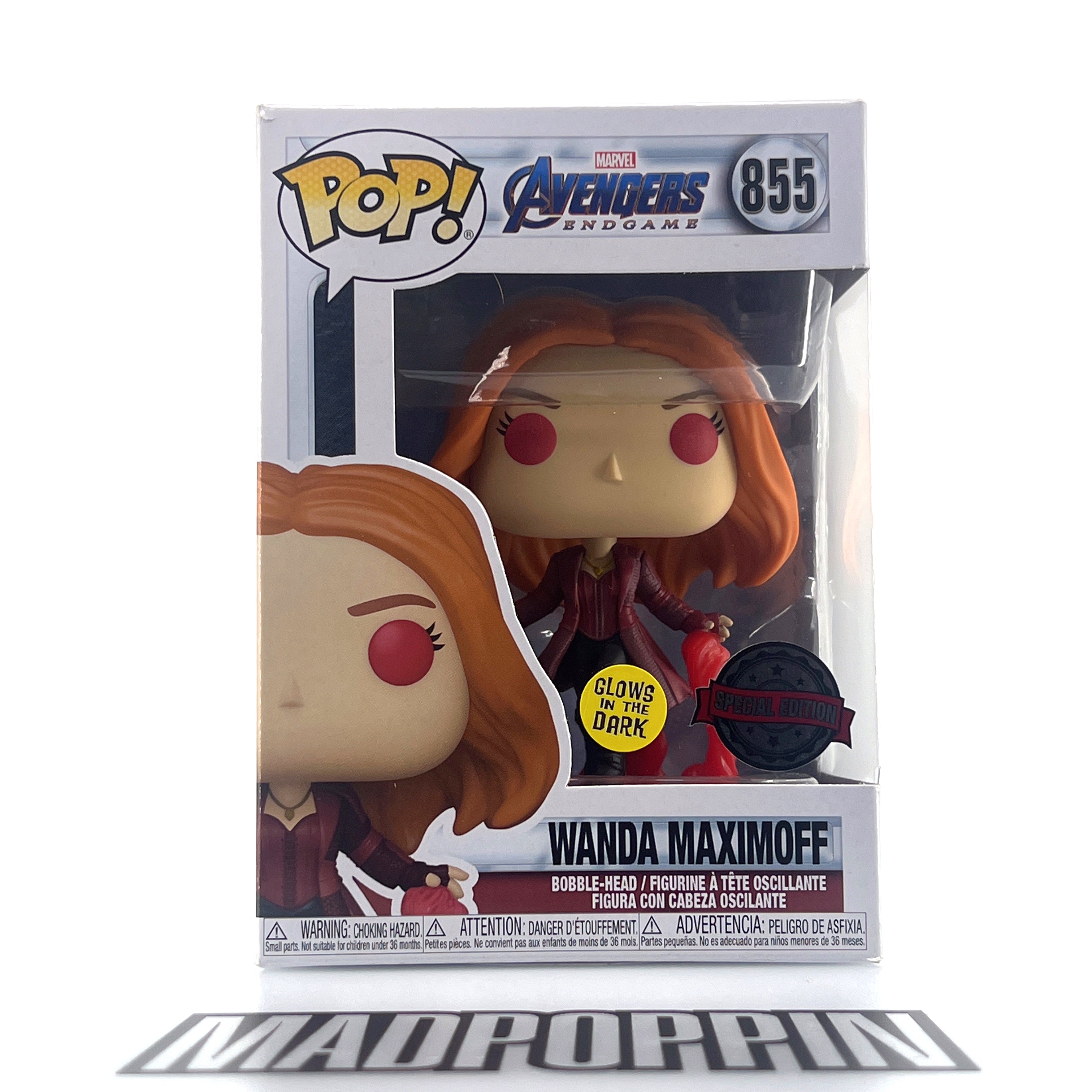 Funko Pop Marvel Avengers Endgame Wanda Maximoff Glow Special Edition #855