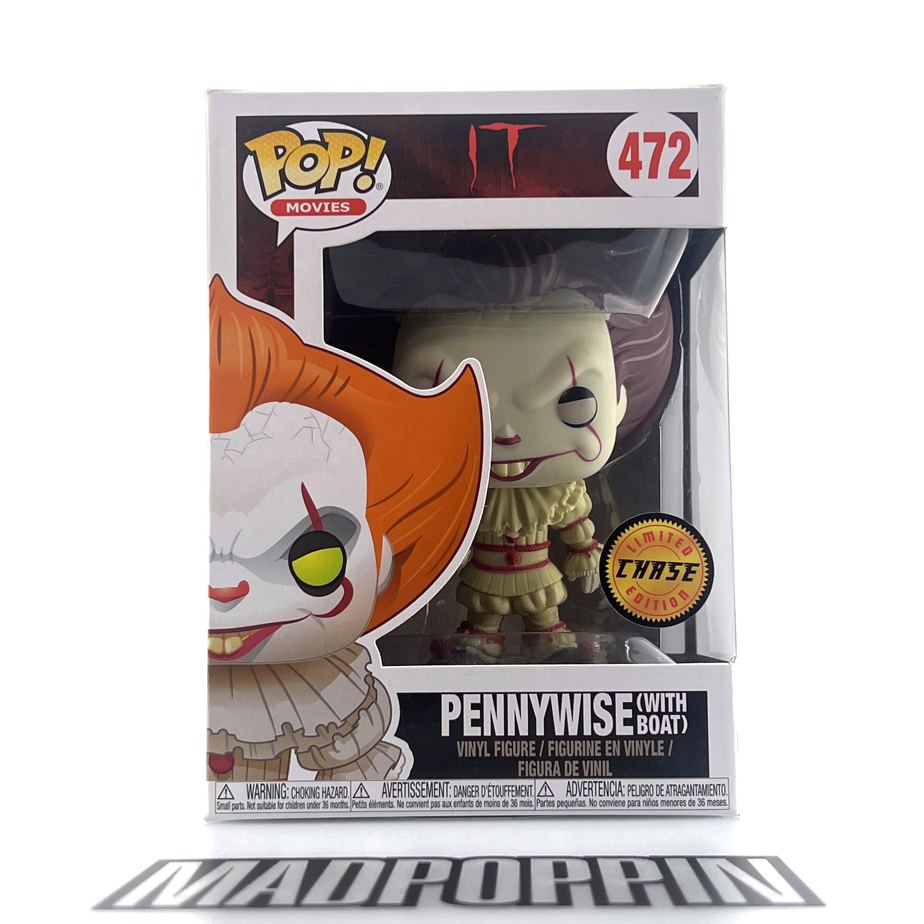 Funko Pop Horror Movies IT Pennywise with Boat Sepia Limited Edition Chase #472