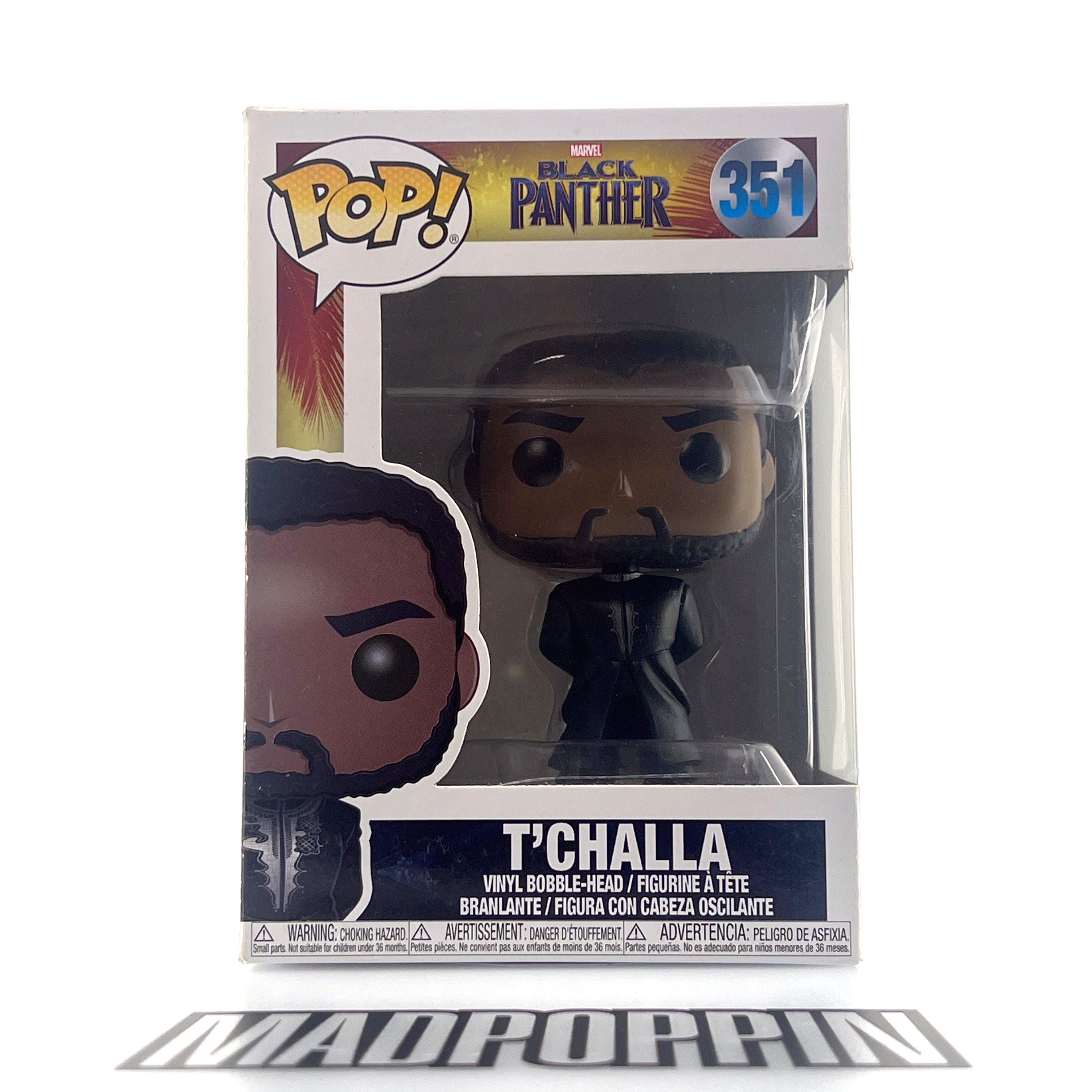 Funko Pop Marvel Black Panther T'Challa Black Robe #351