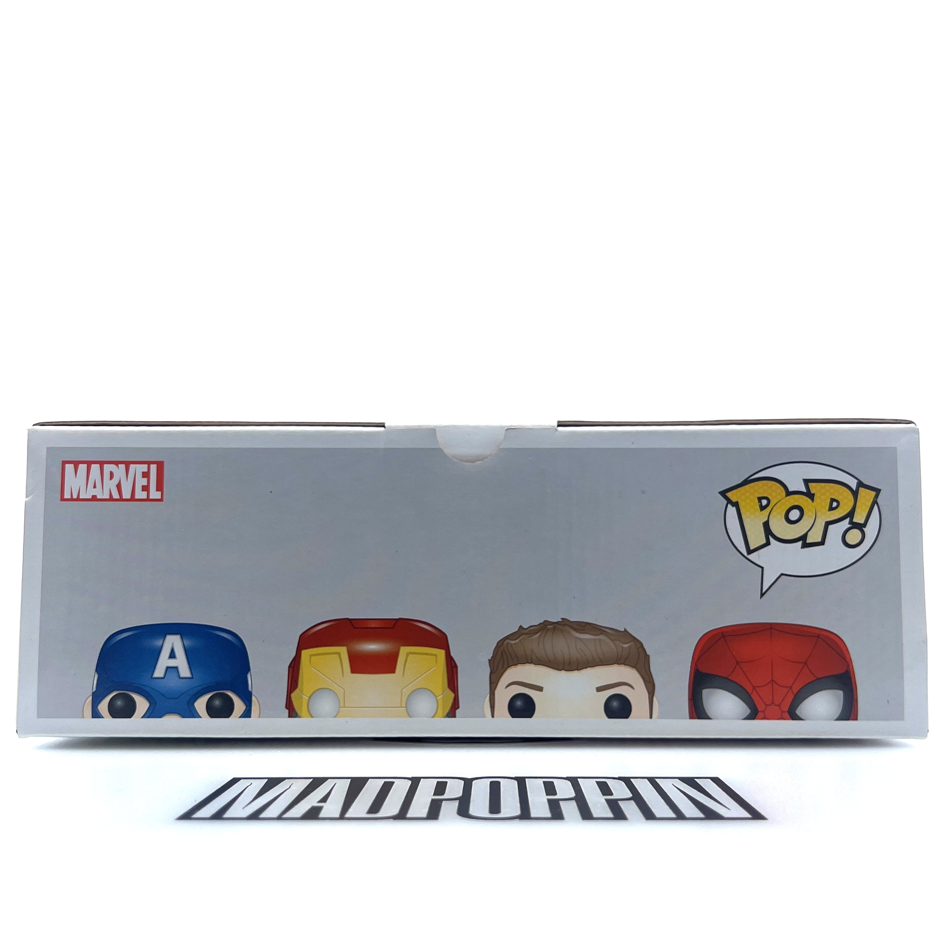 Funko Pop Marvel Civil War Captain America Iron Man Hawkeye Spider-Man 4 Pack