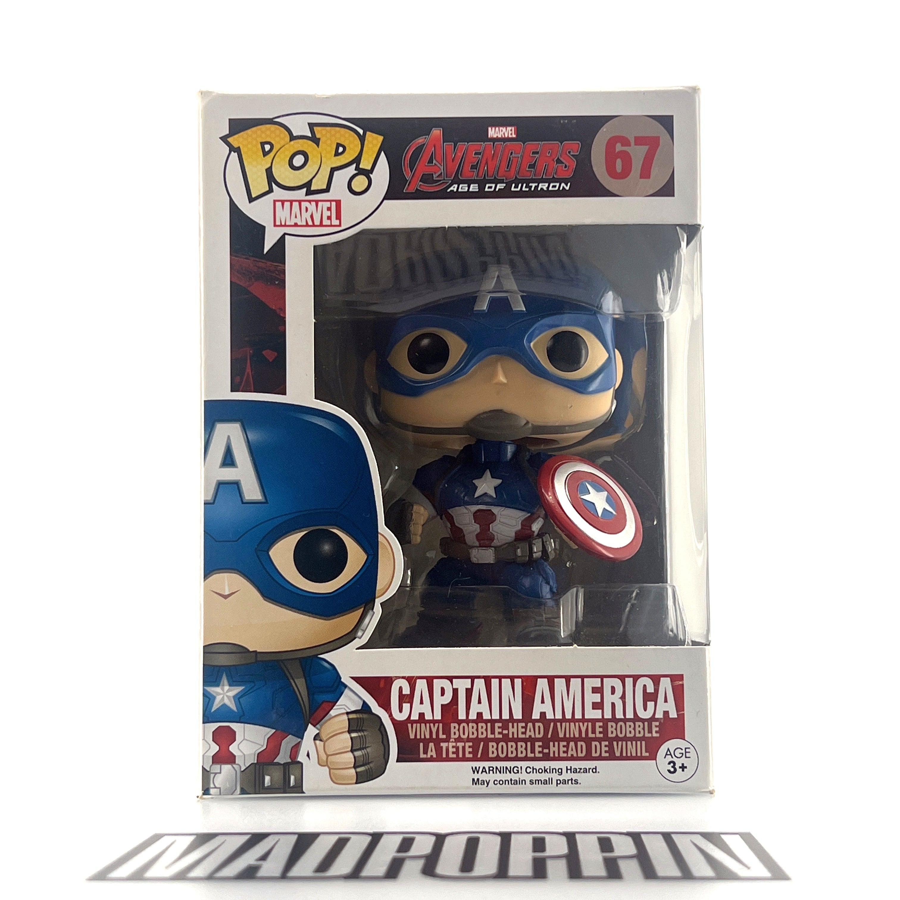 Funko Pop Marvel Avengers Age of Ultron Captain America Vaulted #67