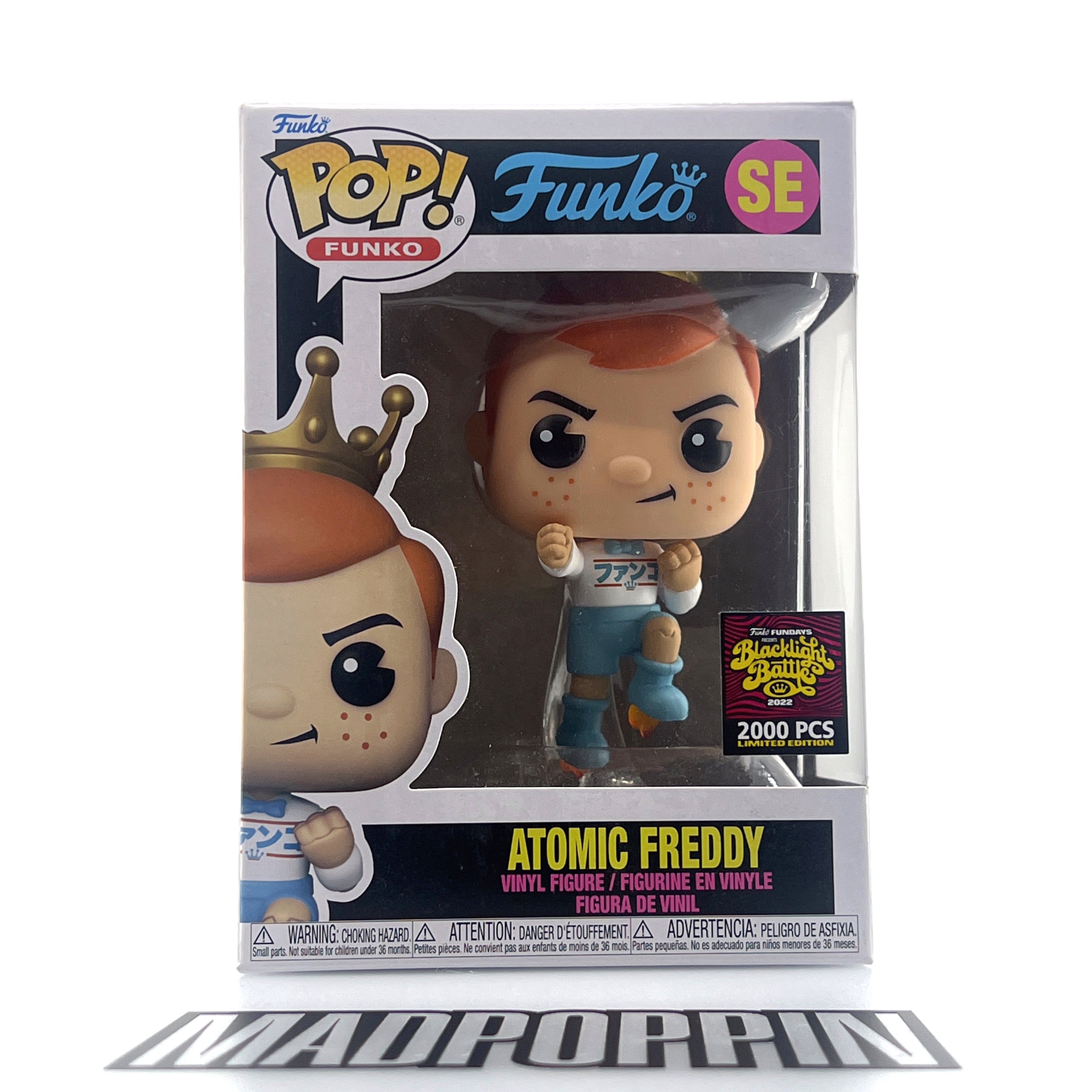 Funko Pop Fundays Blacklight Battle 2022 Atomic Freddy Limited Edition 2,000 #SE