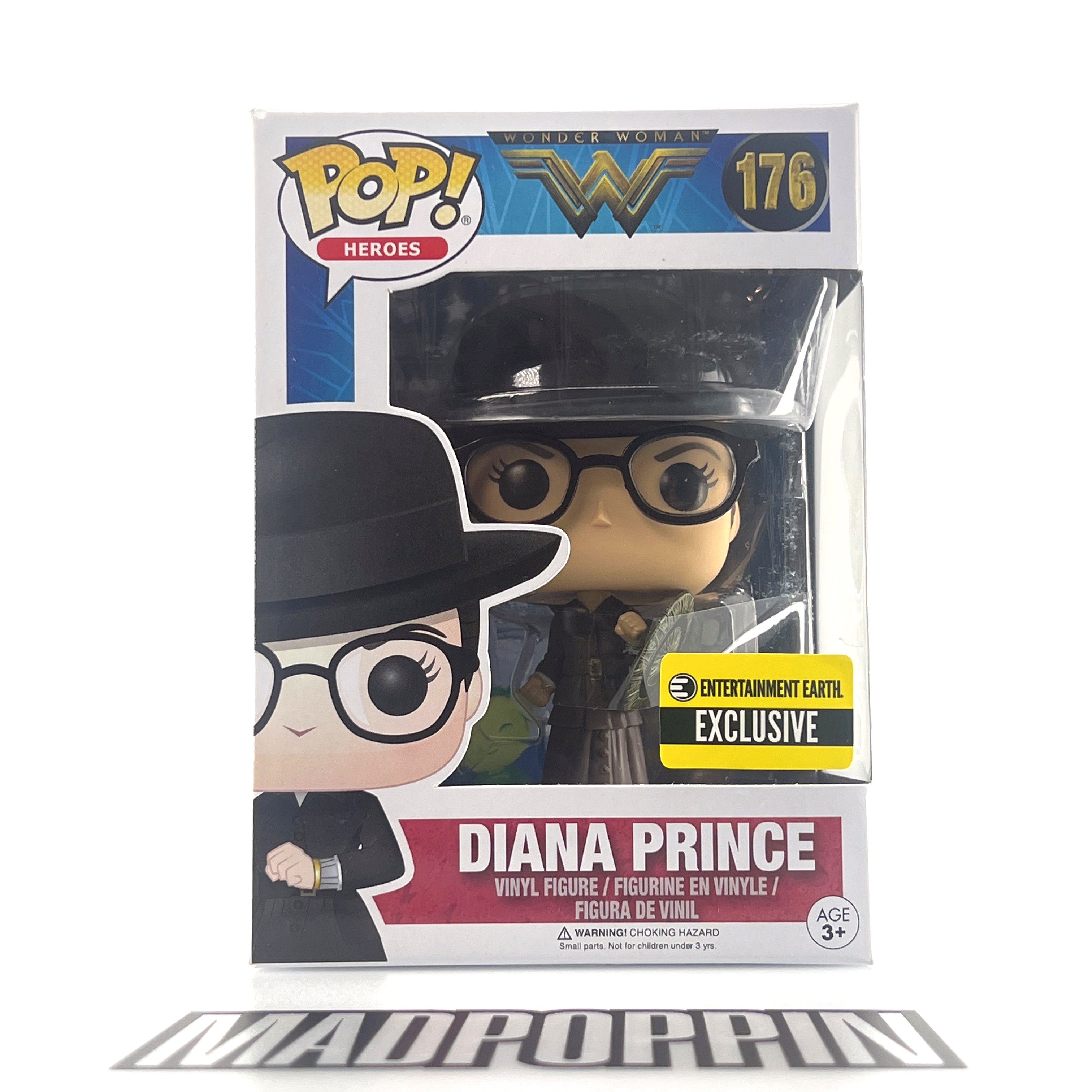 Funko Pop DC Super Heroes Wonder Woman Diana Prince Entertainment Earth #176