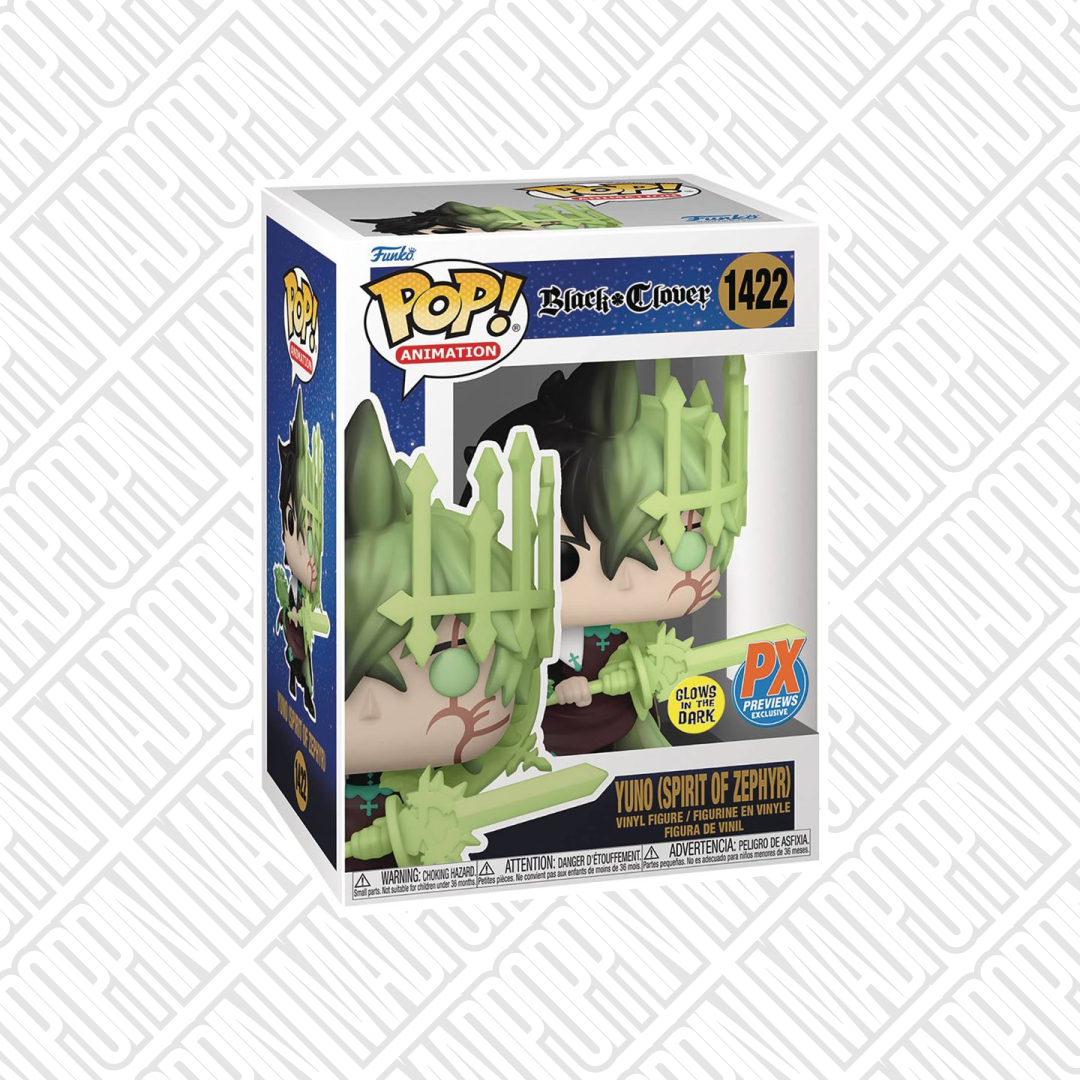 Funko Pop Anime Black Clover Yuno Spirit of Zephyr Glow in the Dark PX #1422