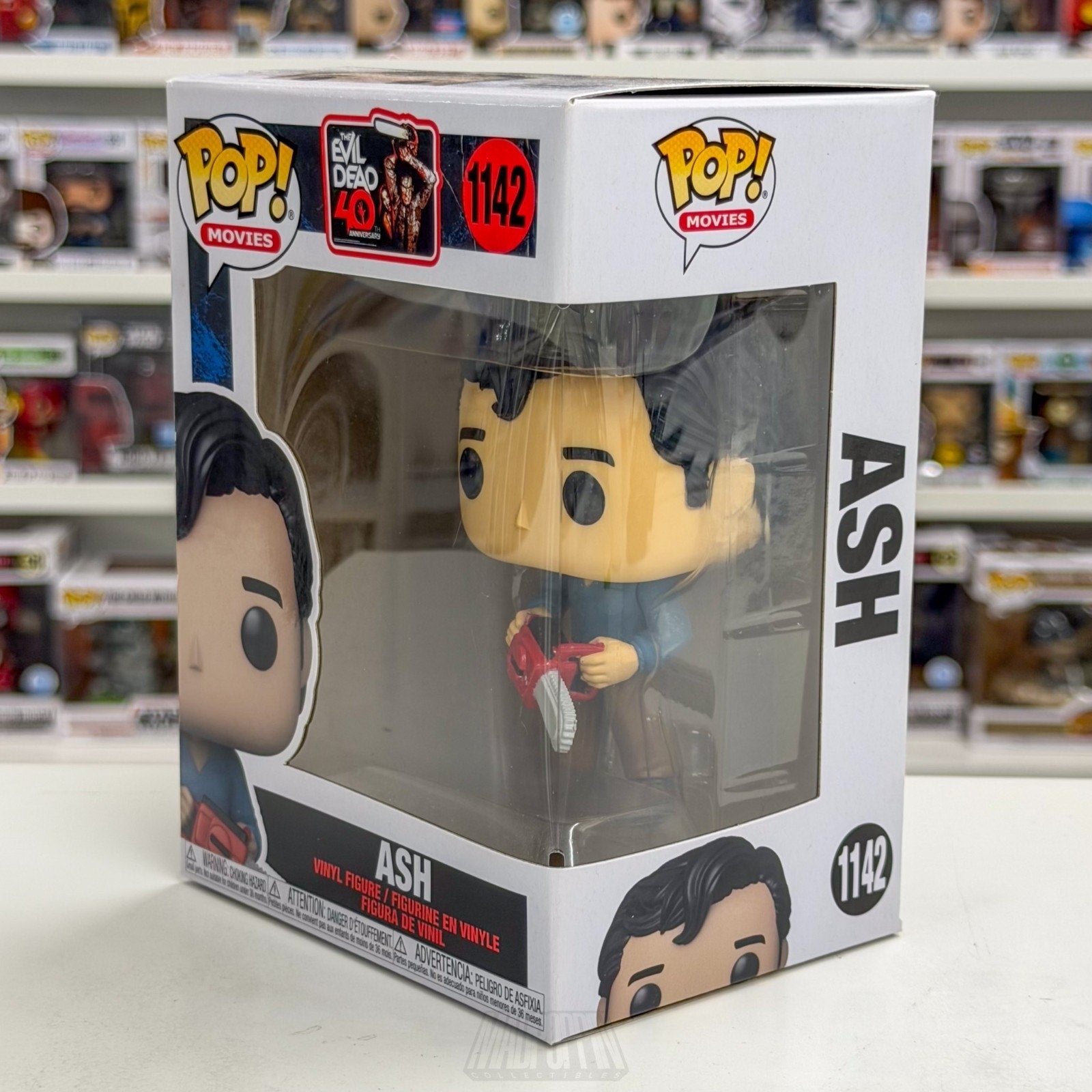 Funko Pop Movies Evil Dead Ash Williams w/Chainsaw 1142 Horror Toy Vinyl Figure