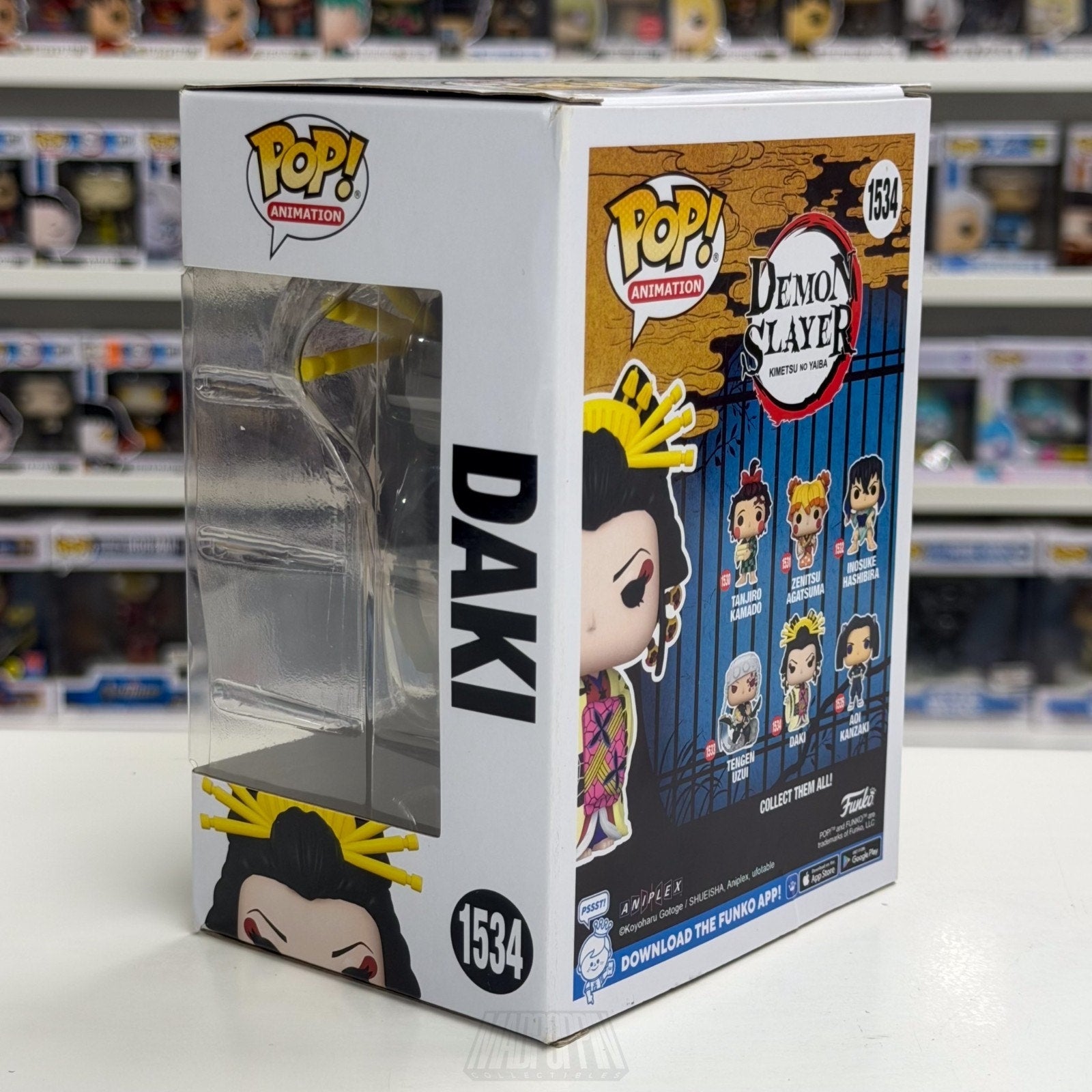 Funko Pop Anime Demon Slayer Daki 1534 Kizuki Japanese Manga Toy Vinyl Figure