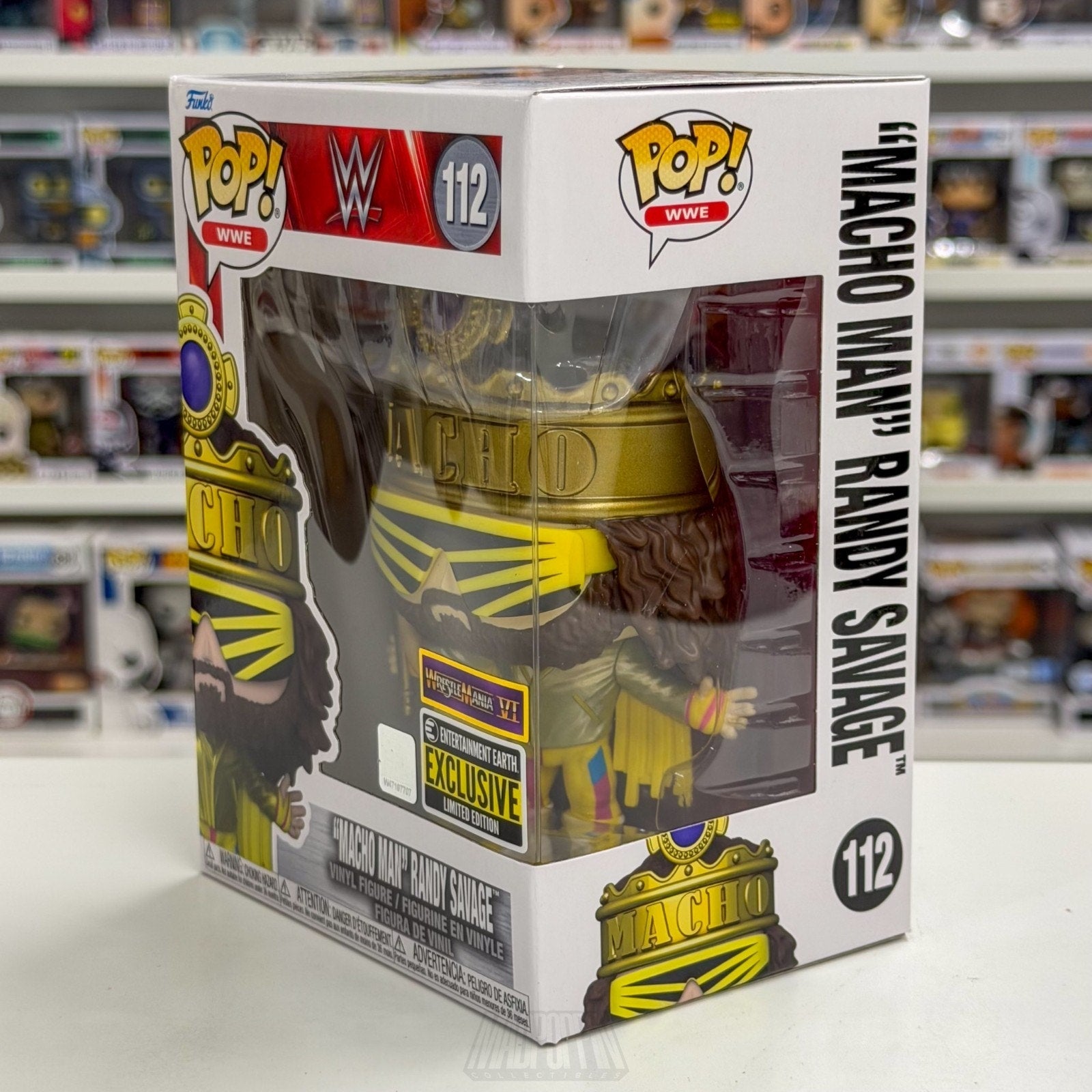 Funko Pop WWE Macho Man Randy Savage WrestleMania VI Entertainment Earth 112 Toy