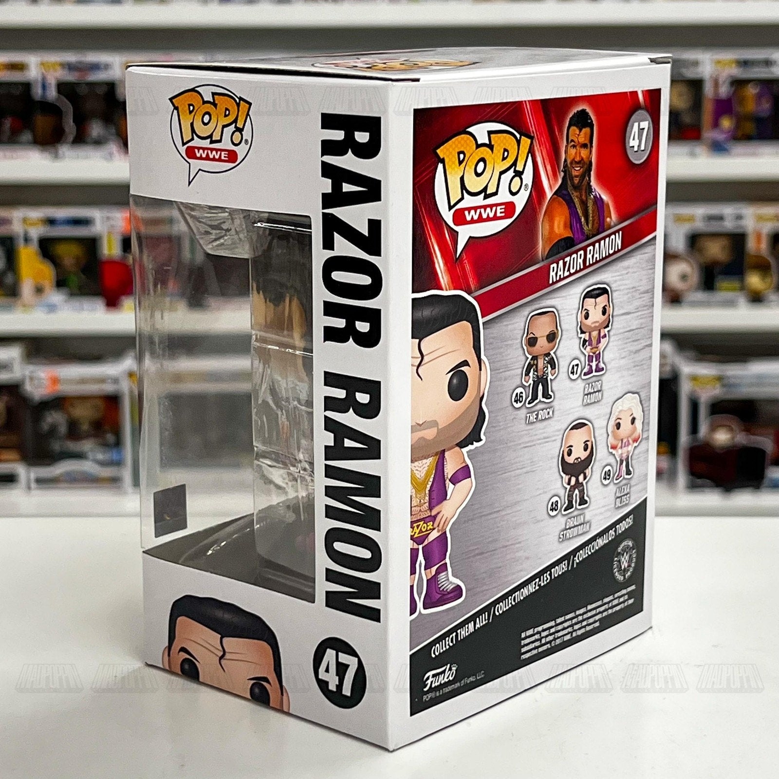 Funko Pop WWE Razor Ramon Pink Outfit 47 WWF Wrestling Champion Toy Vinyl Figure
