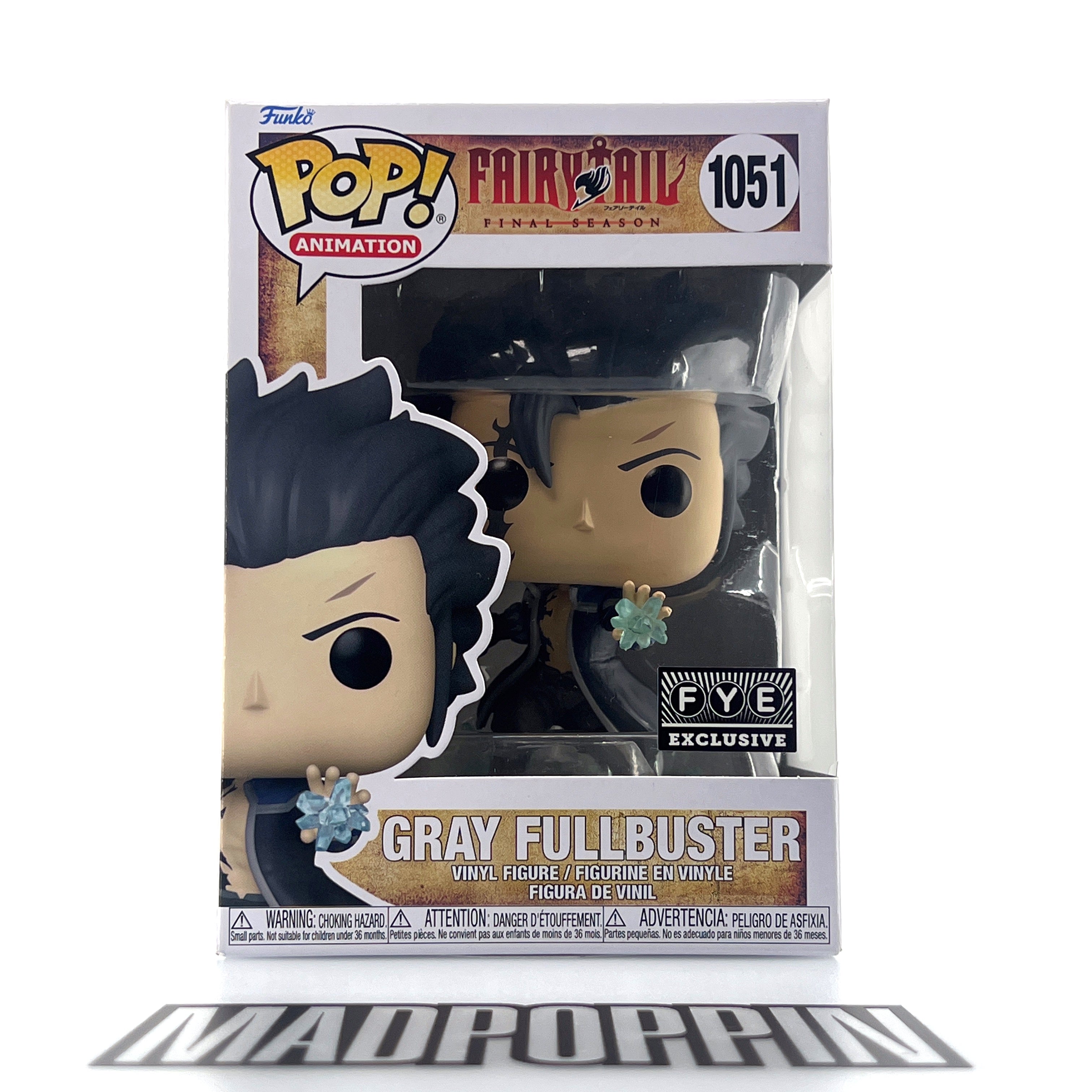 Funko Pop Anime Fairy Tail Gray Fullbuster FYE #1051