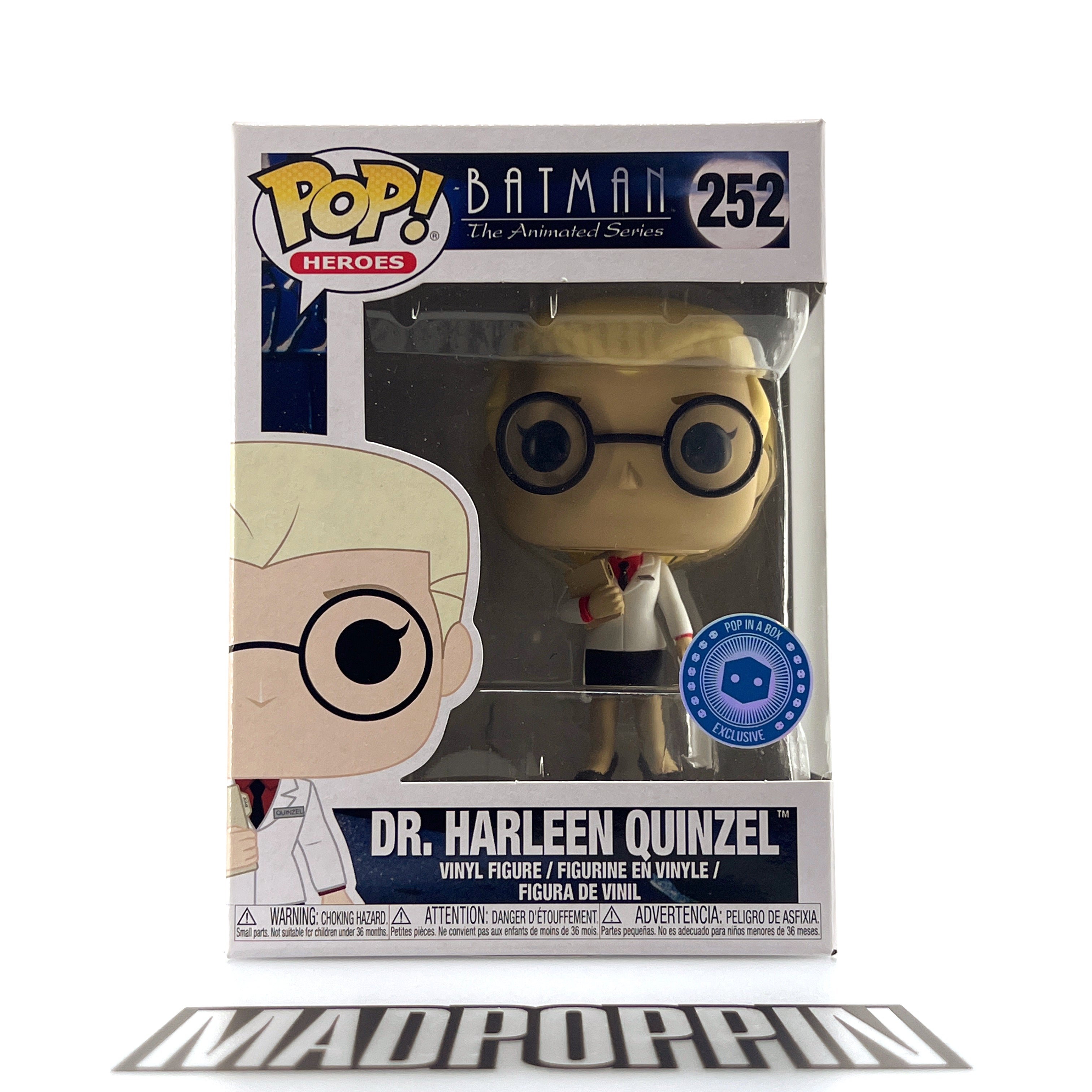 Funko Pop DC Heroes Batman The Animated Series Dr Harleen Quinzel Pop In A Box #252
