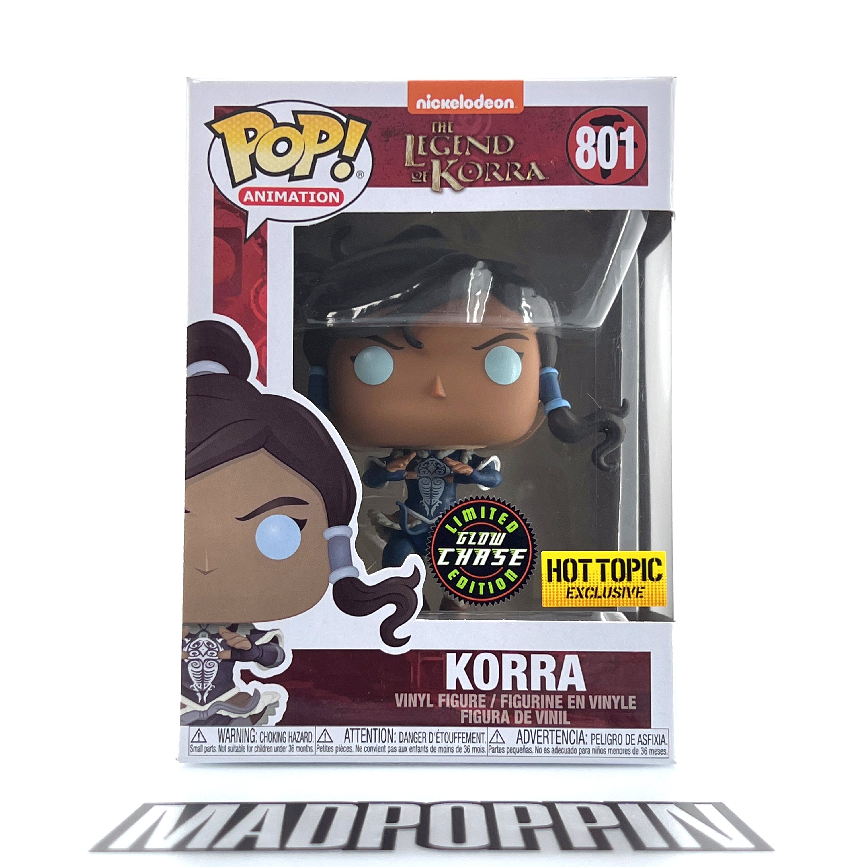 Funko Pop Anime The Legend of Korra Glow in the Dark Hot Topic Chase #801