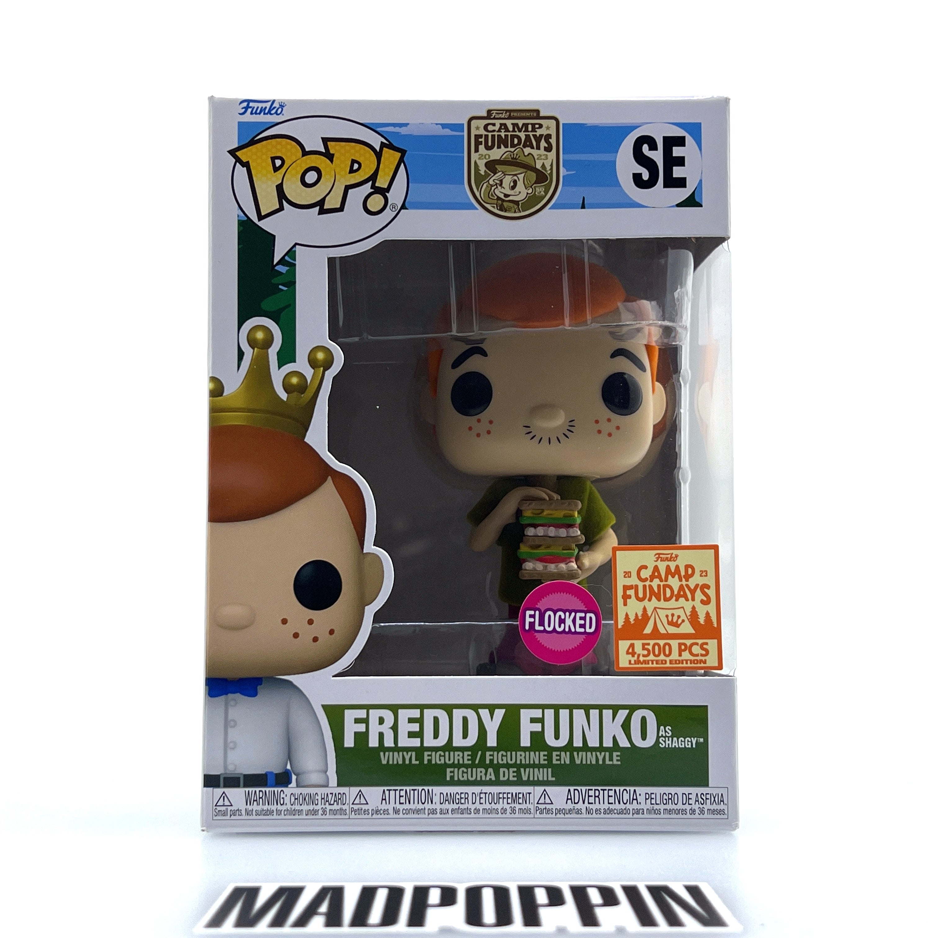 Funko Pop Camp Fundays Freddy Funko as Shaggy Flocked LE 4500 Pcs SE