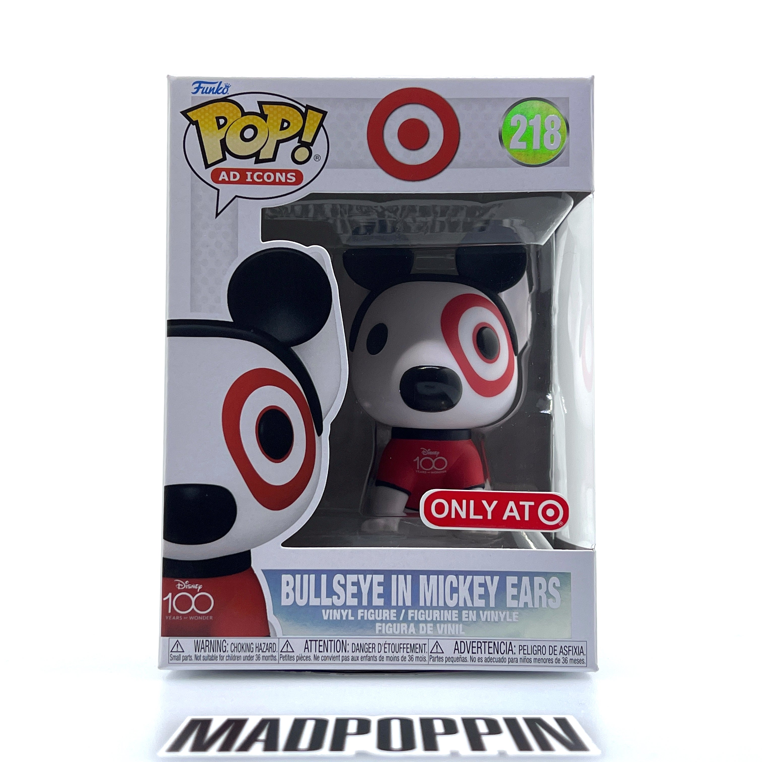 Funko Pop Ad Icons Target Disney Bullseye in Mickey Ears 218