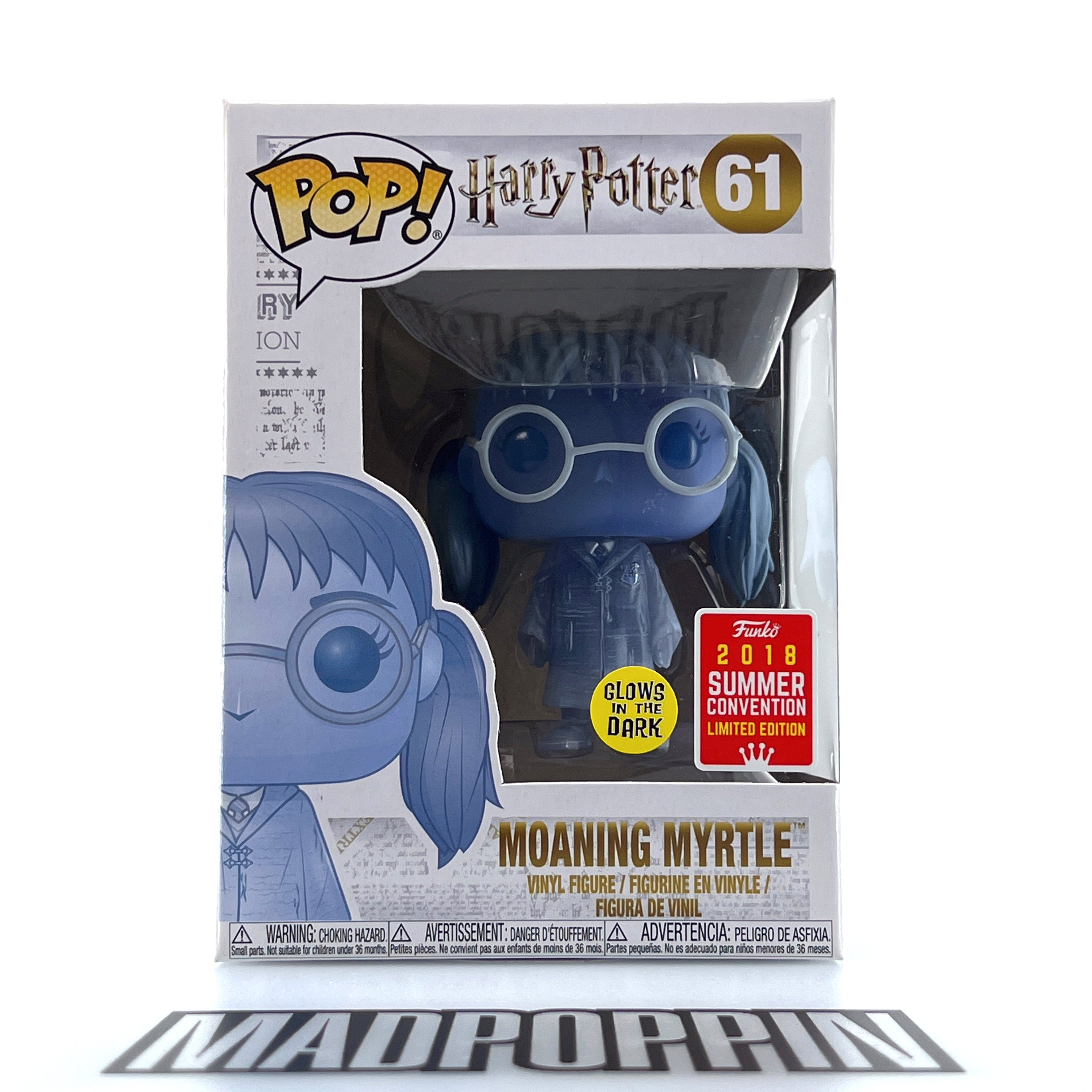 Funko Pop Movies Harry Potter Moaning Myrtle Glow Summer Convention SDCC #61
