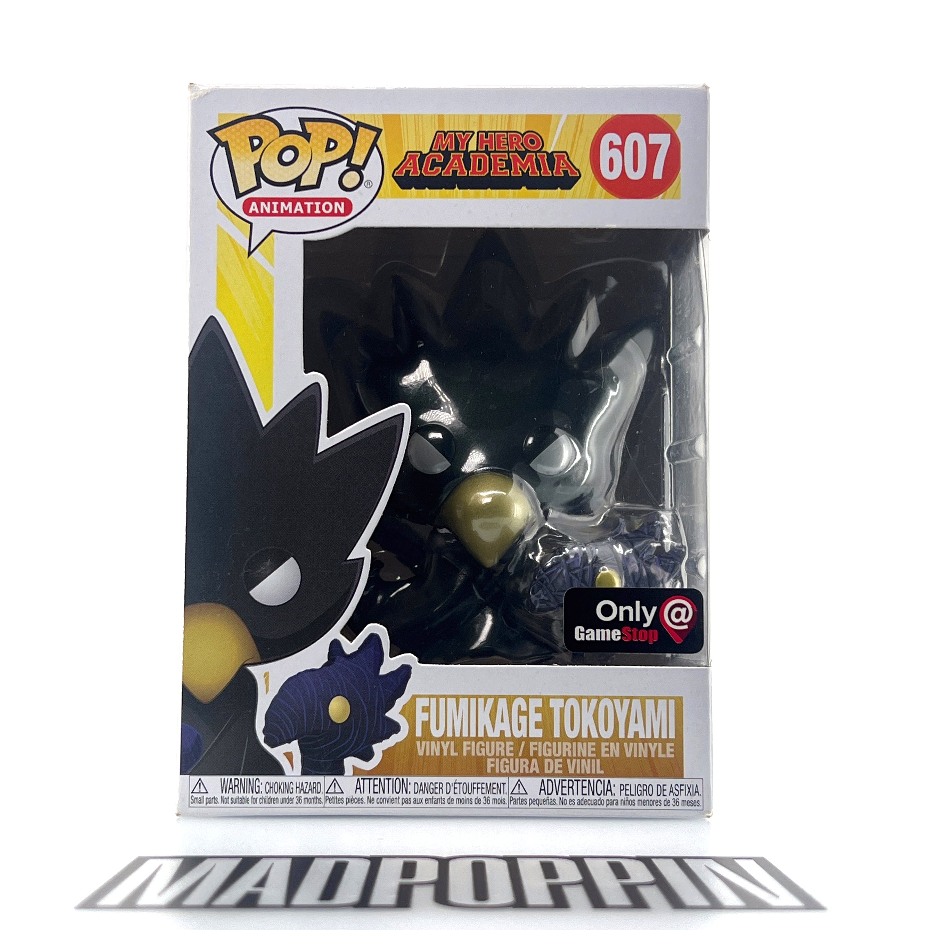 Funko Pop Anime My Hero Academia Fumikage Tokoyami Metallic GameStop #607