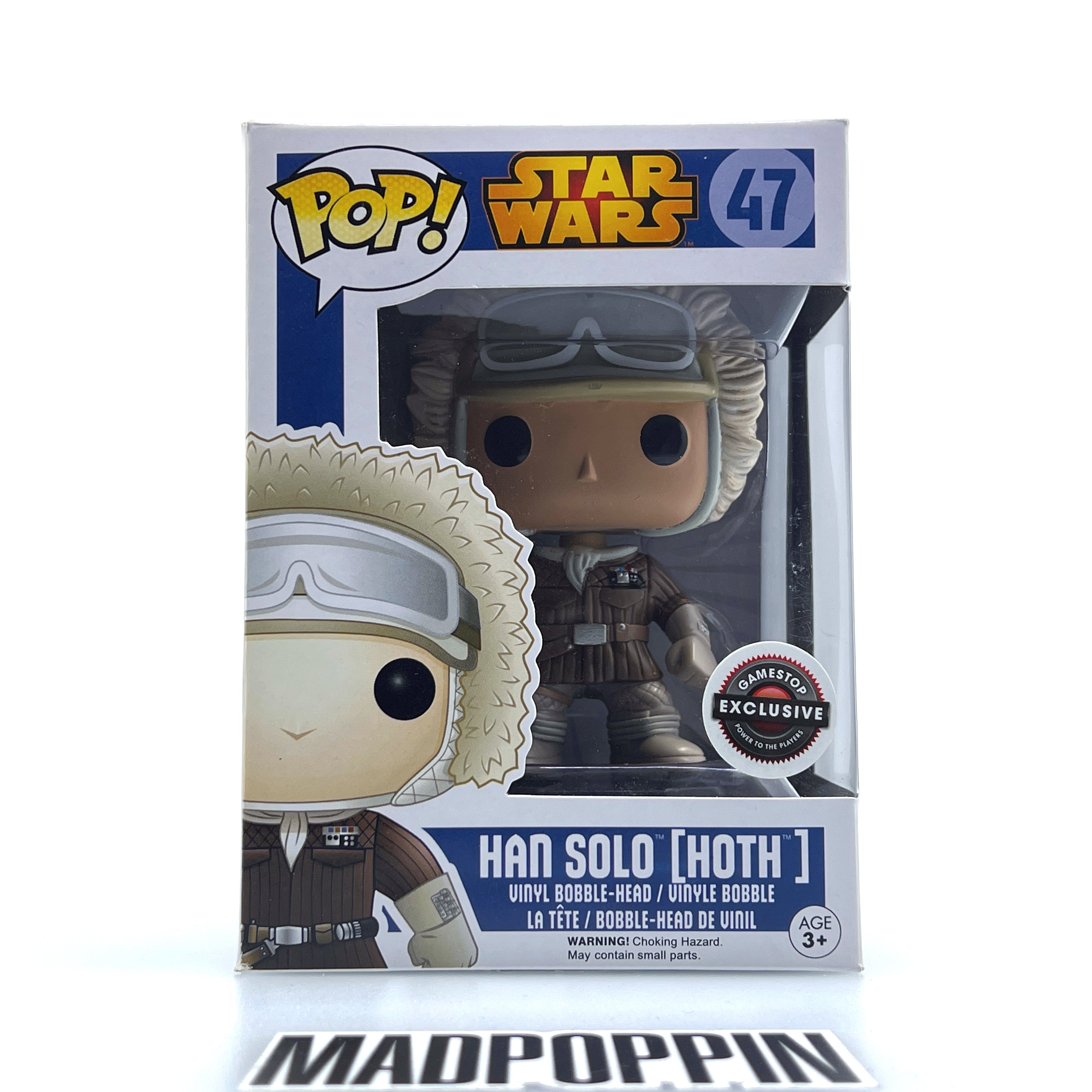 Funko Pop Star Wars Han Solo Hoth Blue Box GameStop 47