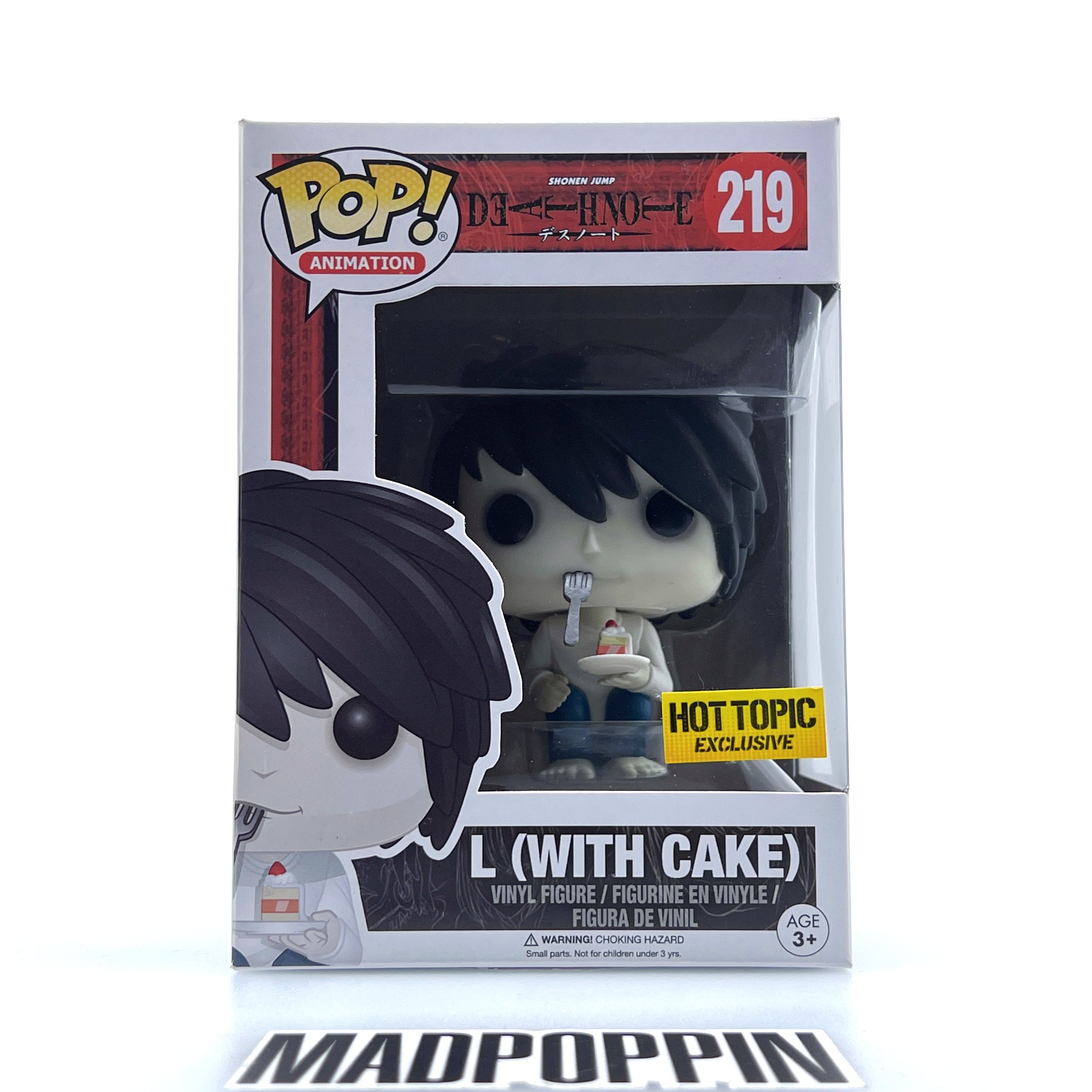 Funko Pop Anime Death Note L (With Cake) Hot Topic 219