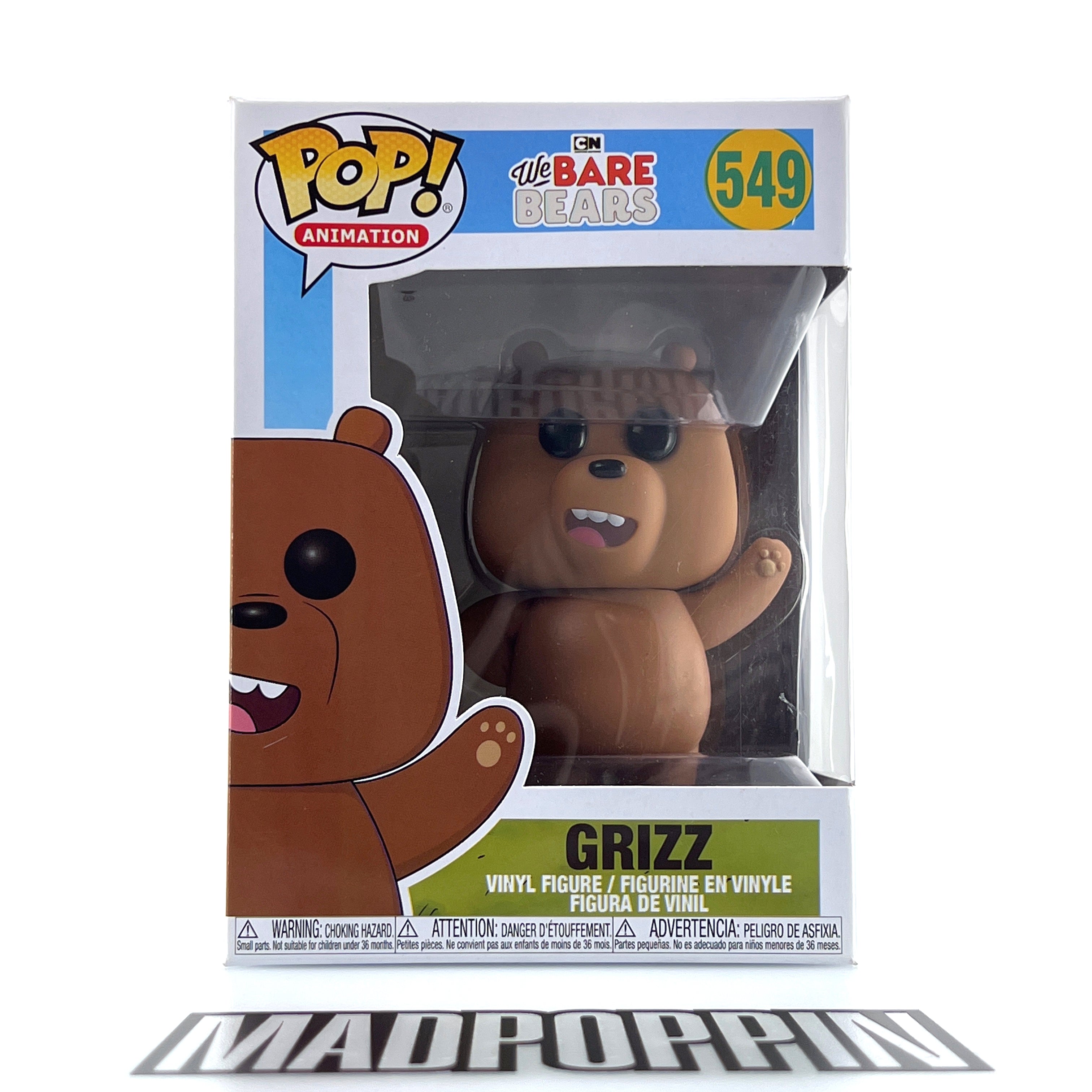 Funko Pop Animation Cartoon Network We Bare Bears Grizz Vaulted #549