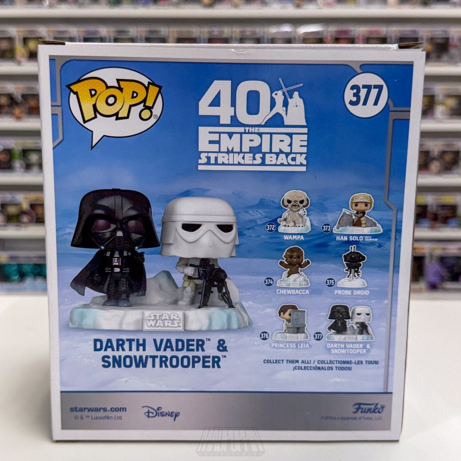 Funko Pop Star Wars Battle Echo Base Vader Snowtrooper Amazon 377 Sith Figure