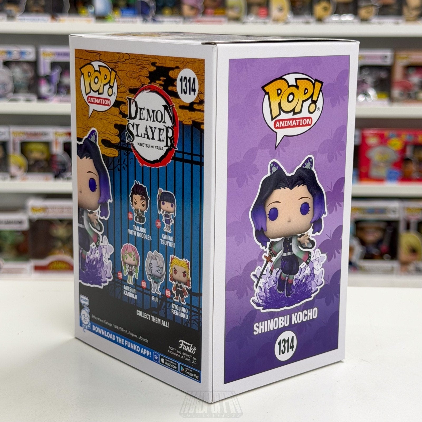 Funko Pop Anime Demon Slayer Shinobu Kocho 1314 Japanese Manga Toy Vinyl Figure