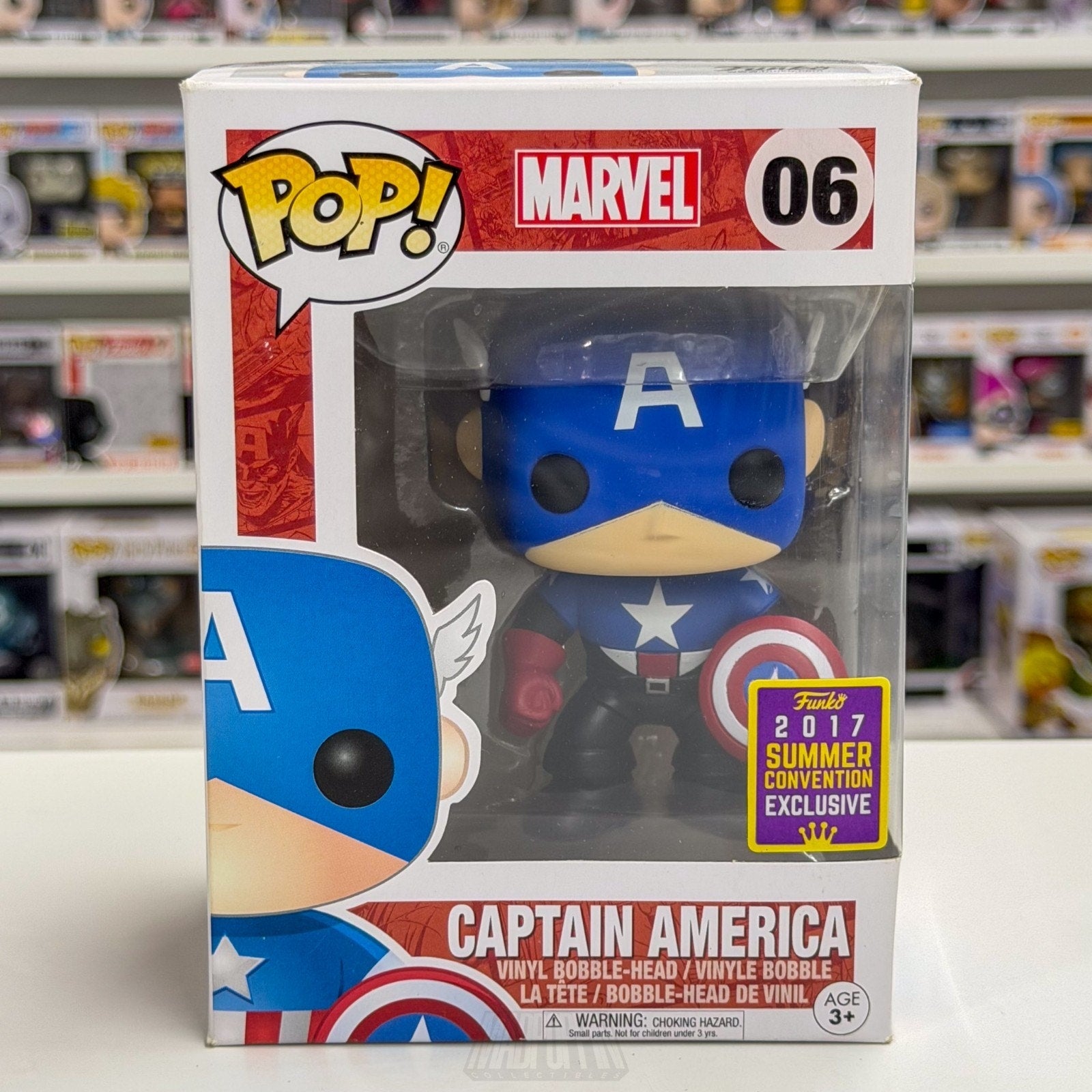Funko Pop Marvel Captain America Bucky Cap SDCC 06 Summer Con Toy Vinyl Figure