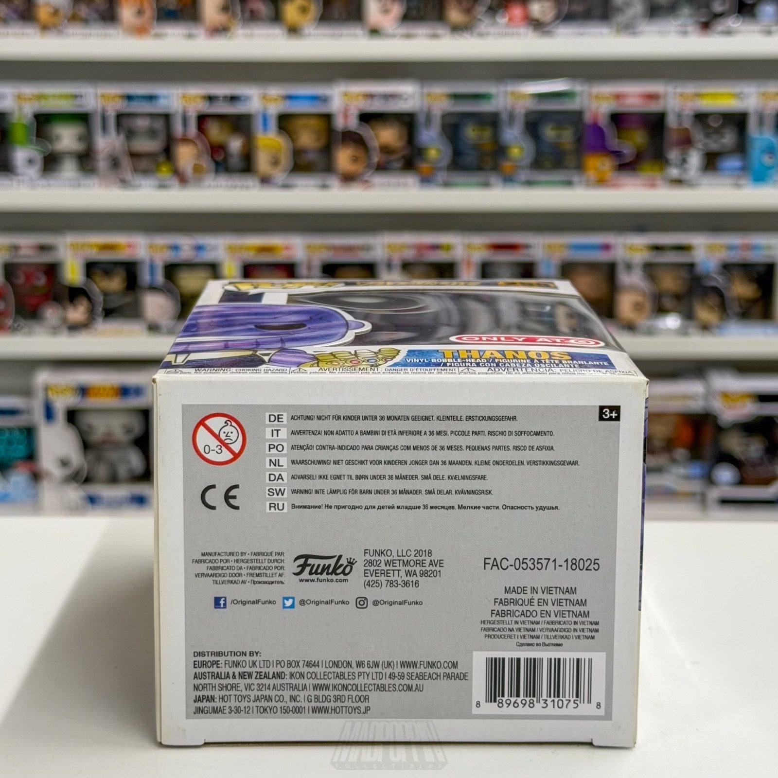 Funko Pop Marvel Avengers Infinity War Thanos Metallic Target 289 Vinyl Figure