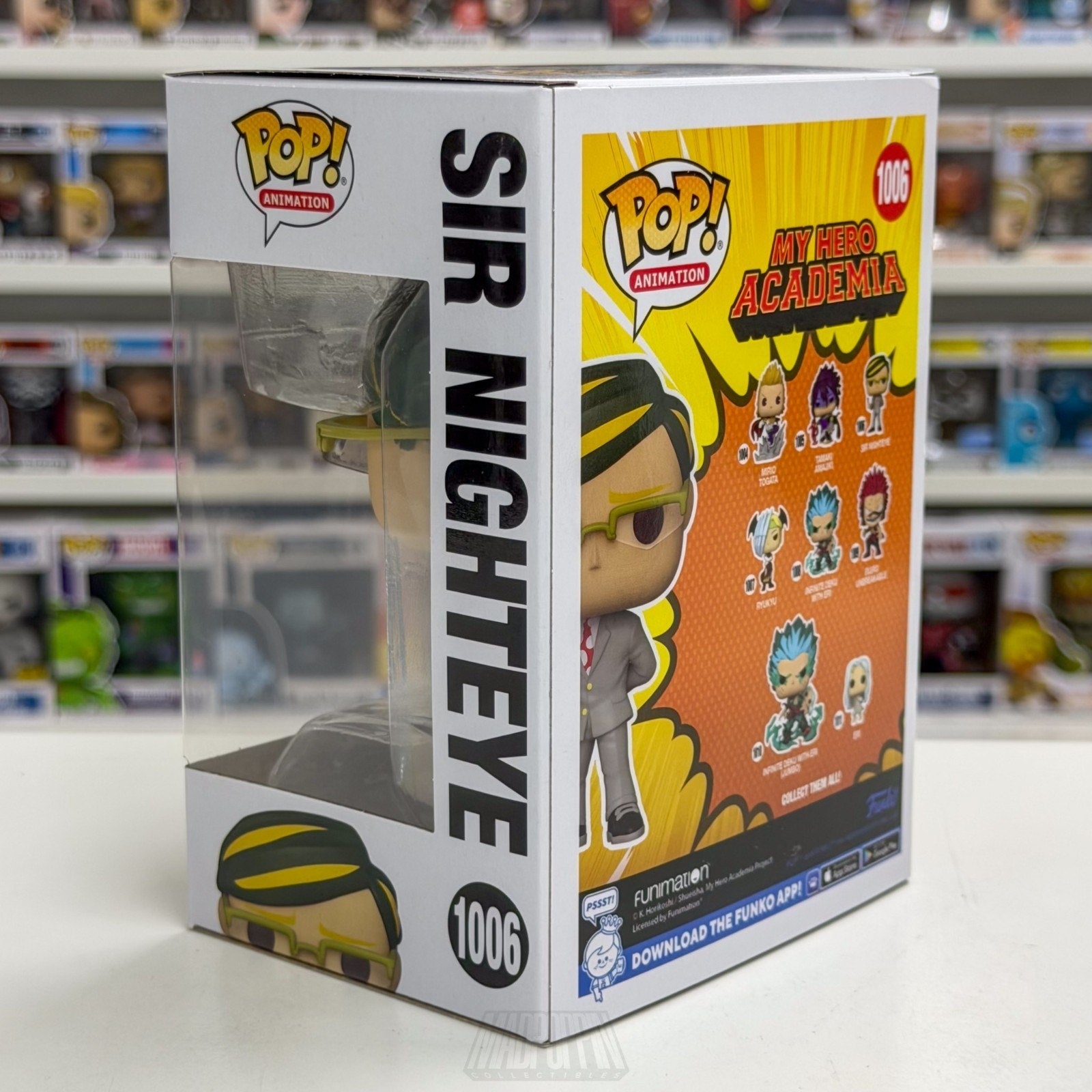 Funko Pop Anime My Hero Academia Sir Nighteye 1006 Japan Manga Toy Vinyl Figure