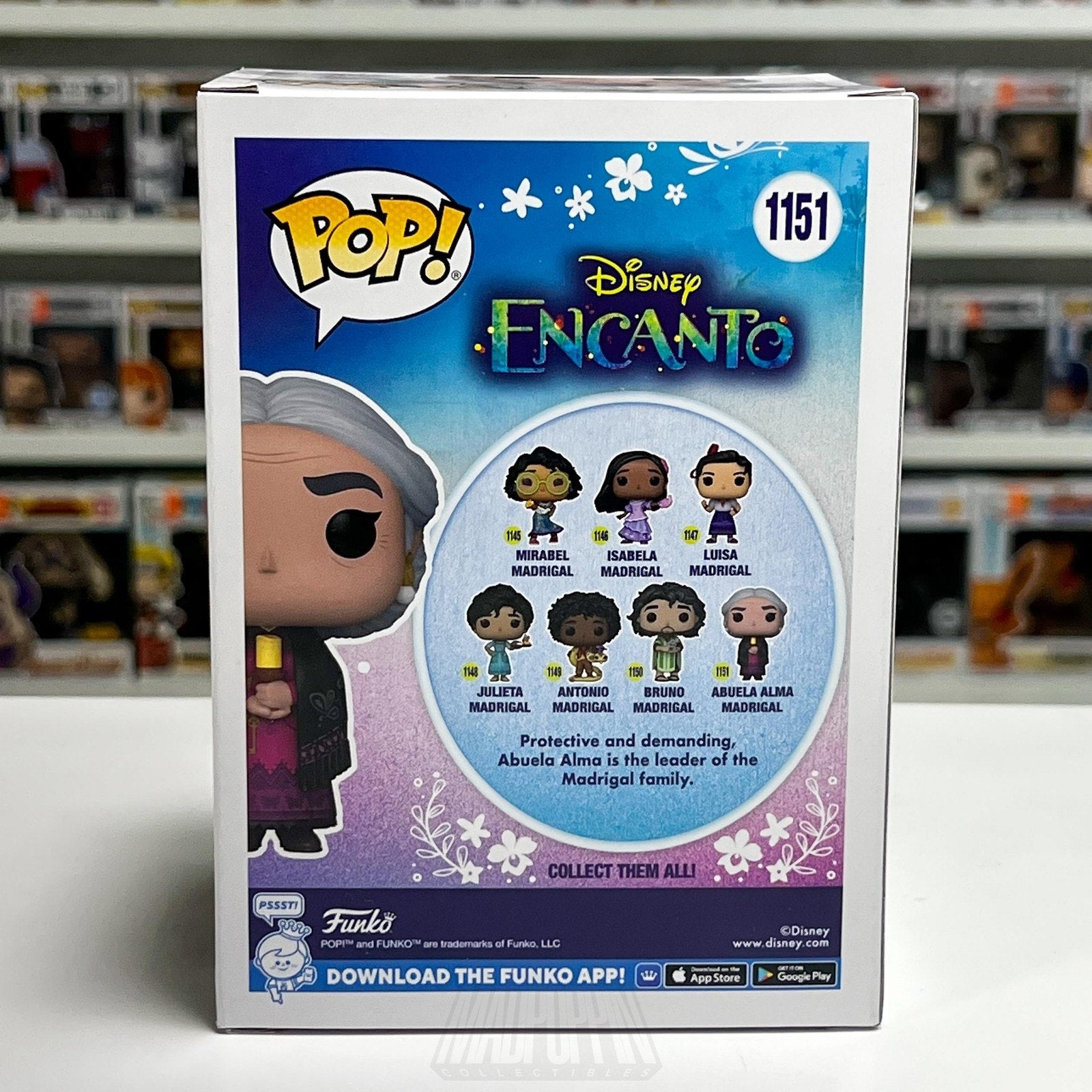 Funko Pop Disney Encanto Abuela Alma Madrigal 1151 Grandma Magic Vinyl Figure