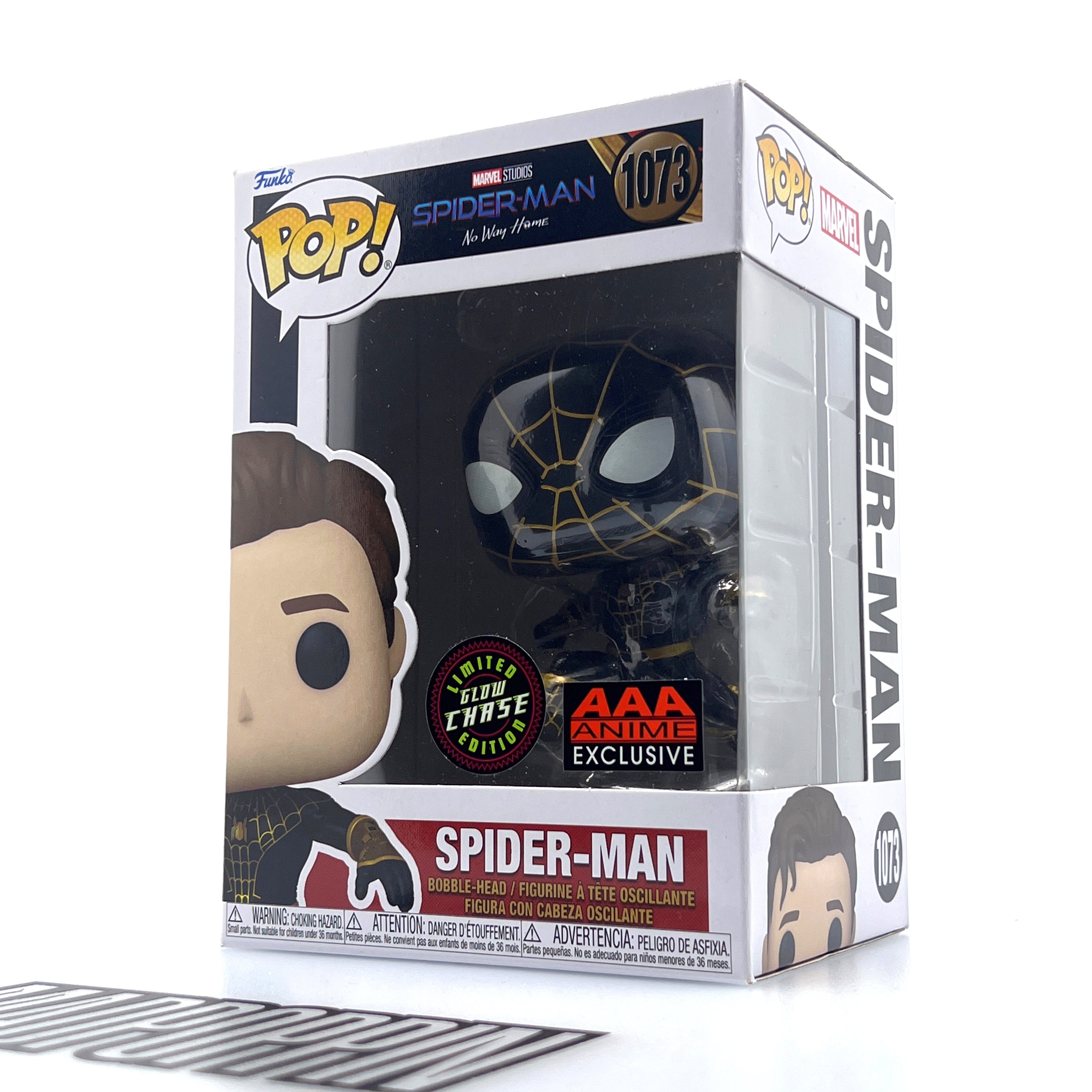 Funko Pop Marvel Spider-Man No Way Home Masked Glow AAA Anime Chase 1073