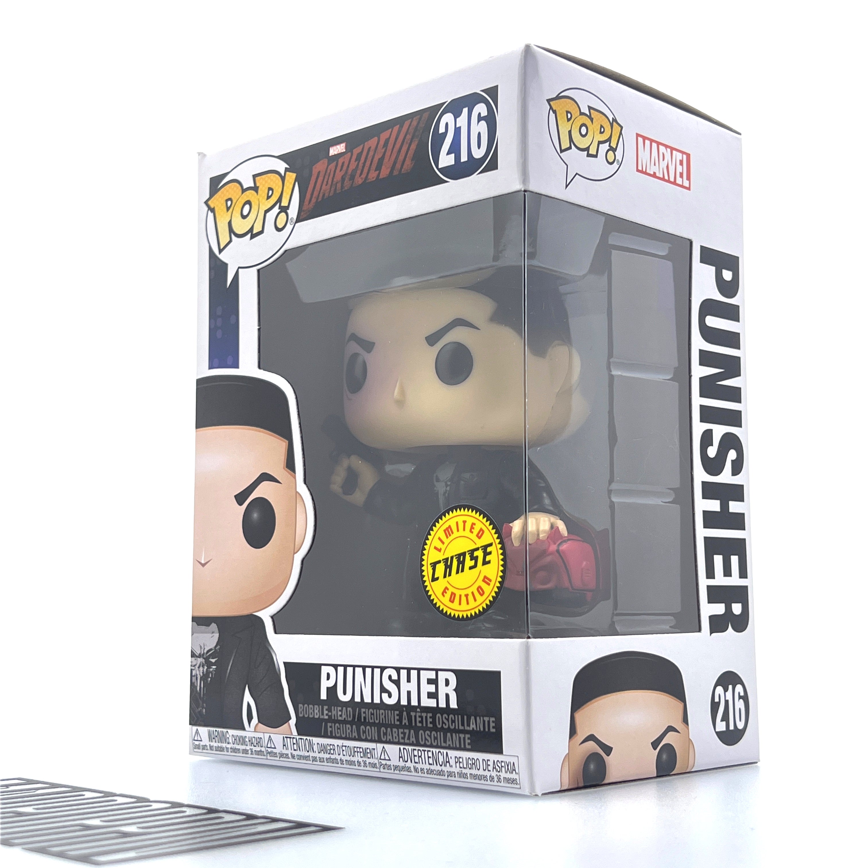 Funko Pop Marvel Netflix Daredevil Punisher Holding Mask Limited Chase 216