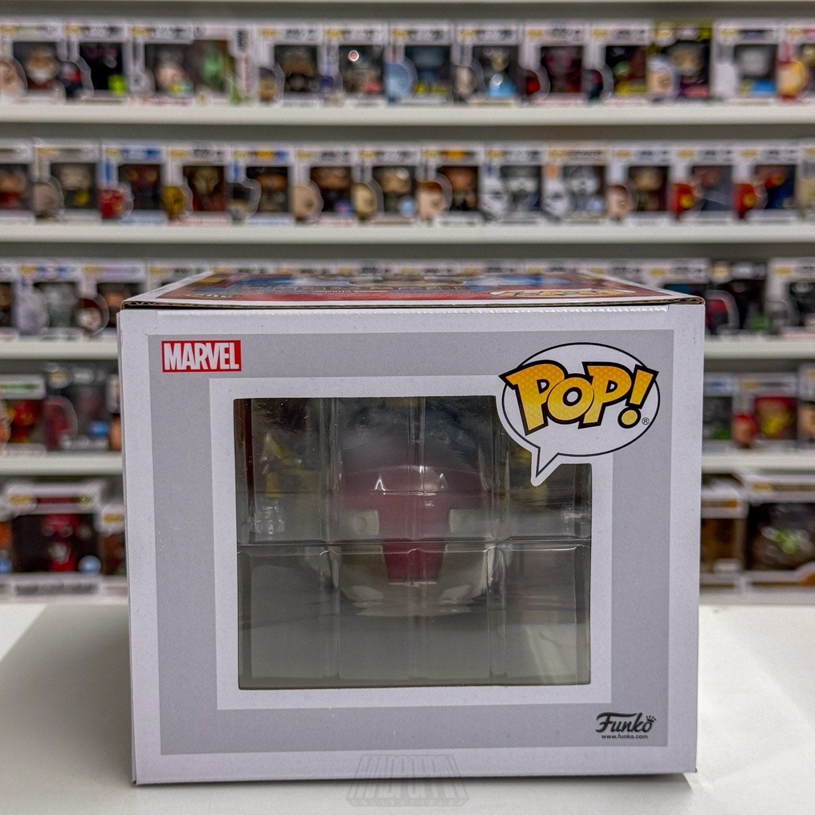 Funko Pop Marvel Iron Man w/Gantry GLow PX 905 MCU Superhero Deluxe Vinyl Figure