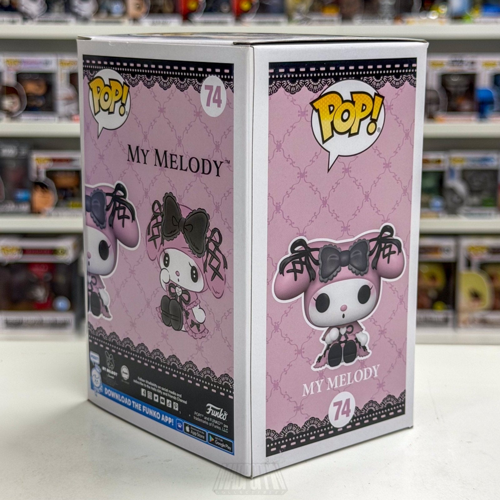 Funko Pop Sanrio My Melody Lolita Hot Topic 74 Kawaii Cute Rabbit Vinyl Figure