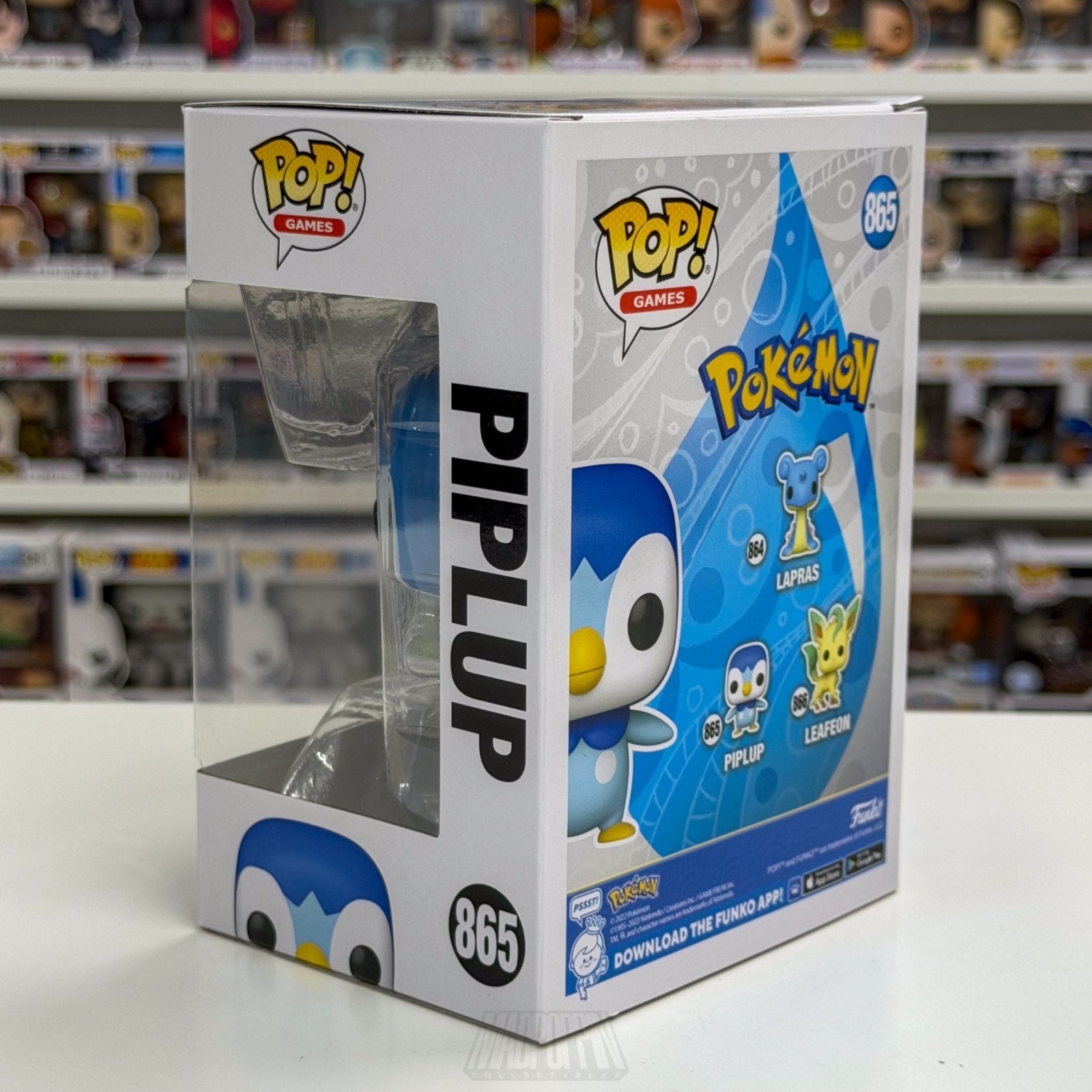 Funko Pop Games Pokemon Piplup 865 Penguin TCG Trading Cards Toy Vinyl Figure