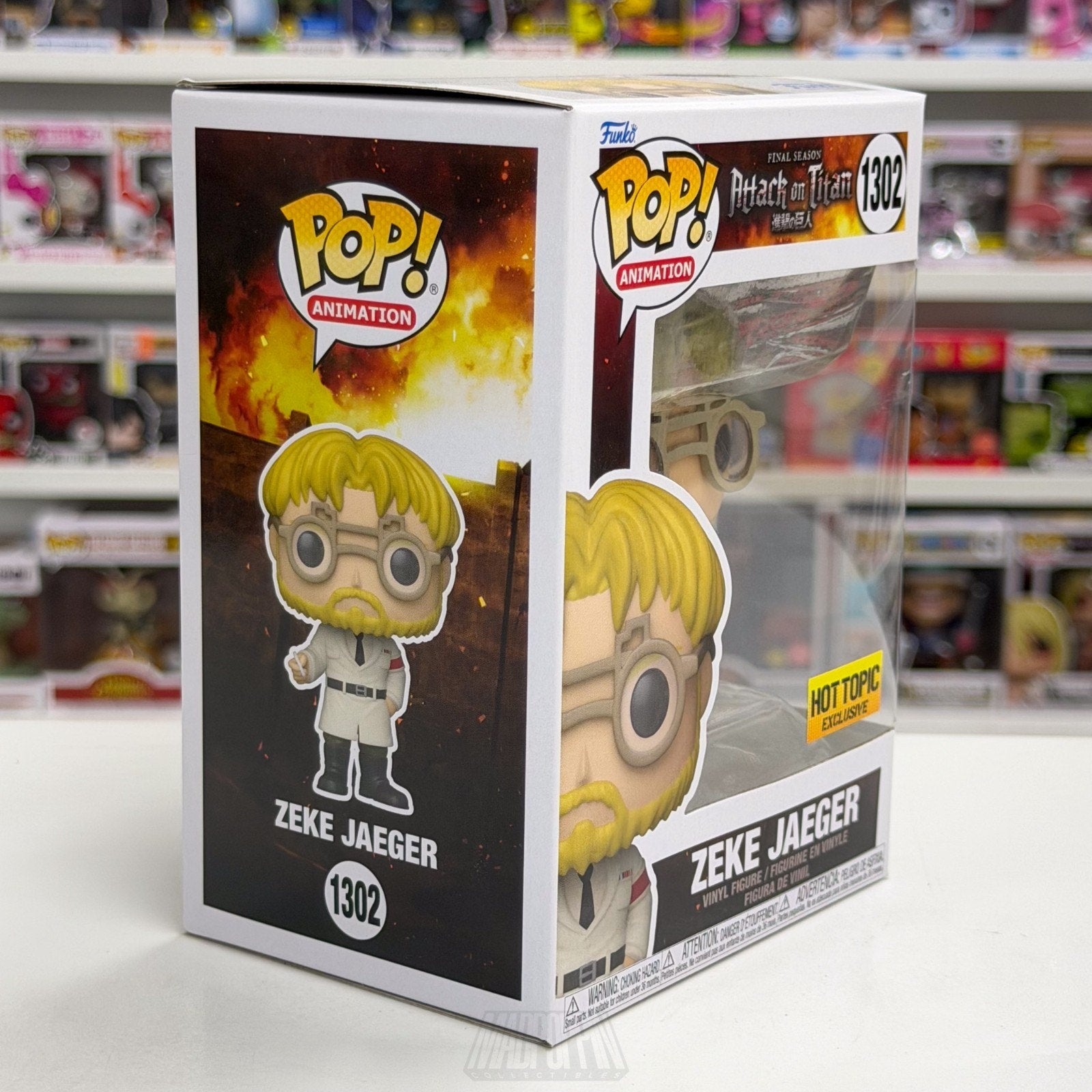 Funko Pop Anime Attack on Titan Zeke Jaeger Hot Topic 1302 Japan Manga Figure