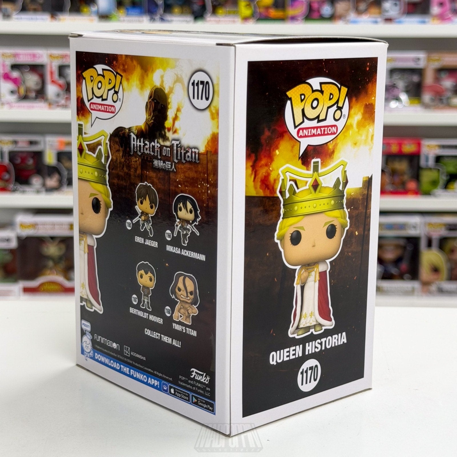 Funko Pop Anime Attack on Titan Queen Historia FYE 1170 Japan Manga Vinyl Figure