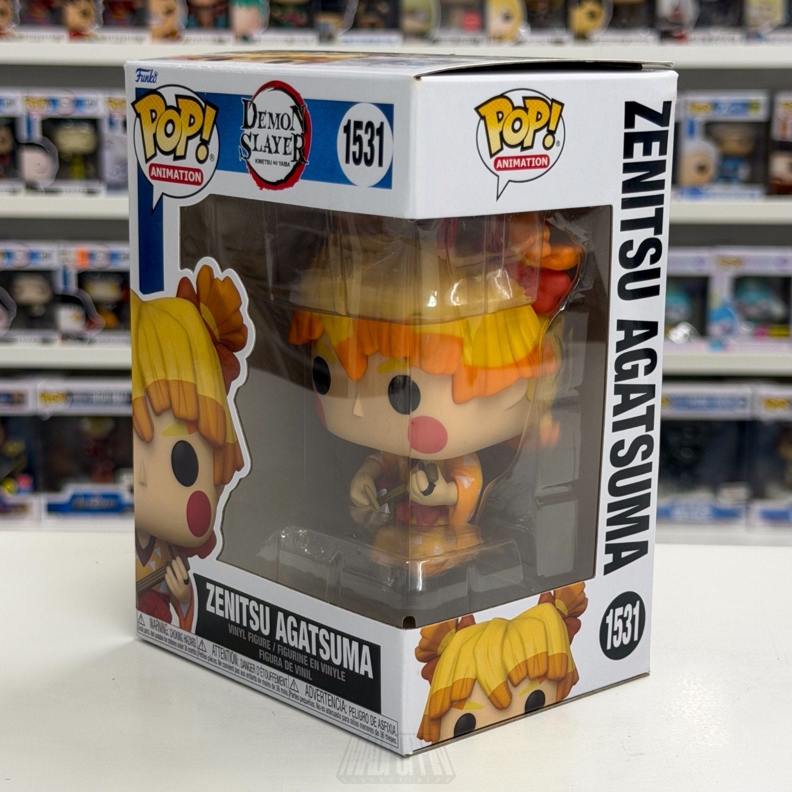 Funko Pop Anime Demon Slayer Zenitsu Agatsuma 1531 Japan Manga Toy Vinyl Figure