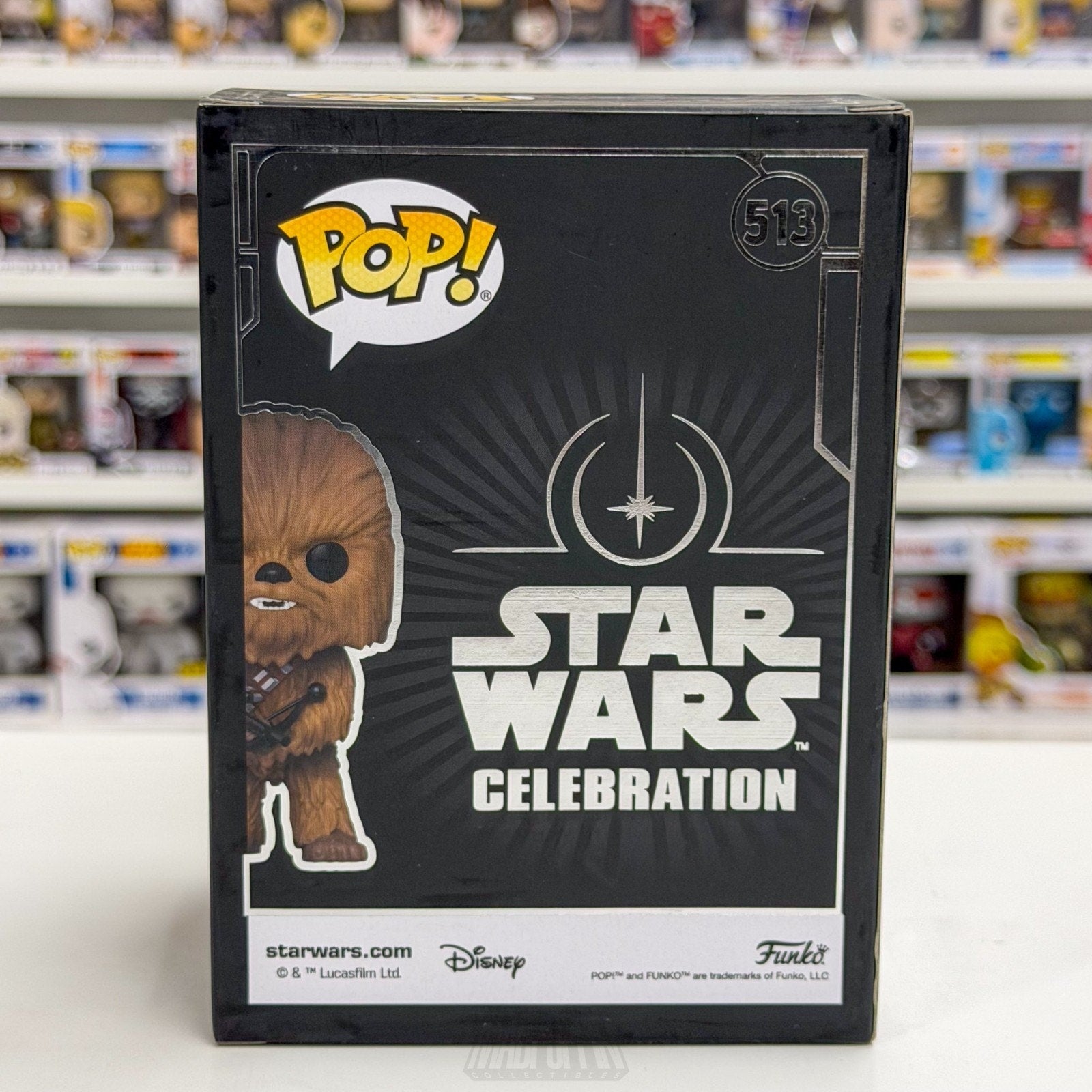 Funko Pop Star Wars Chewbacca Celebration Galactic Con 513 Wookiee Vinyl Figure