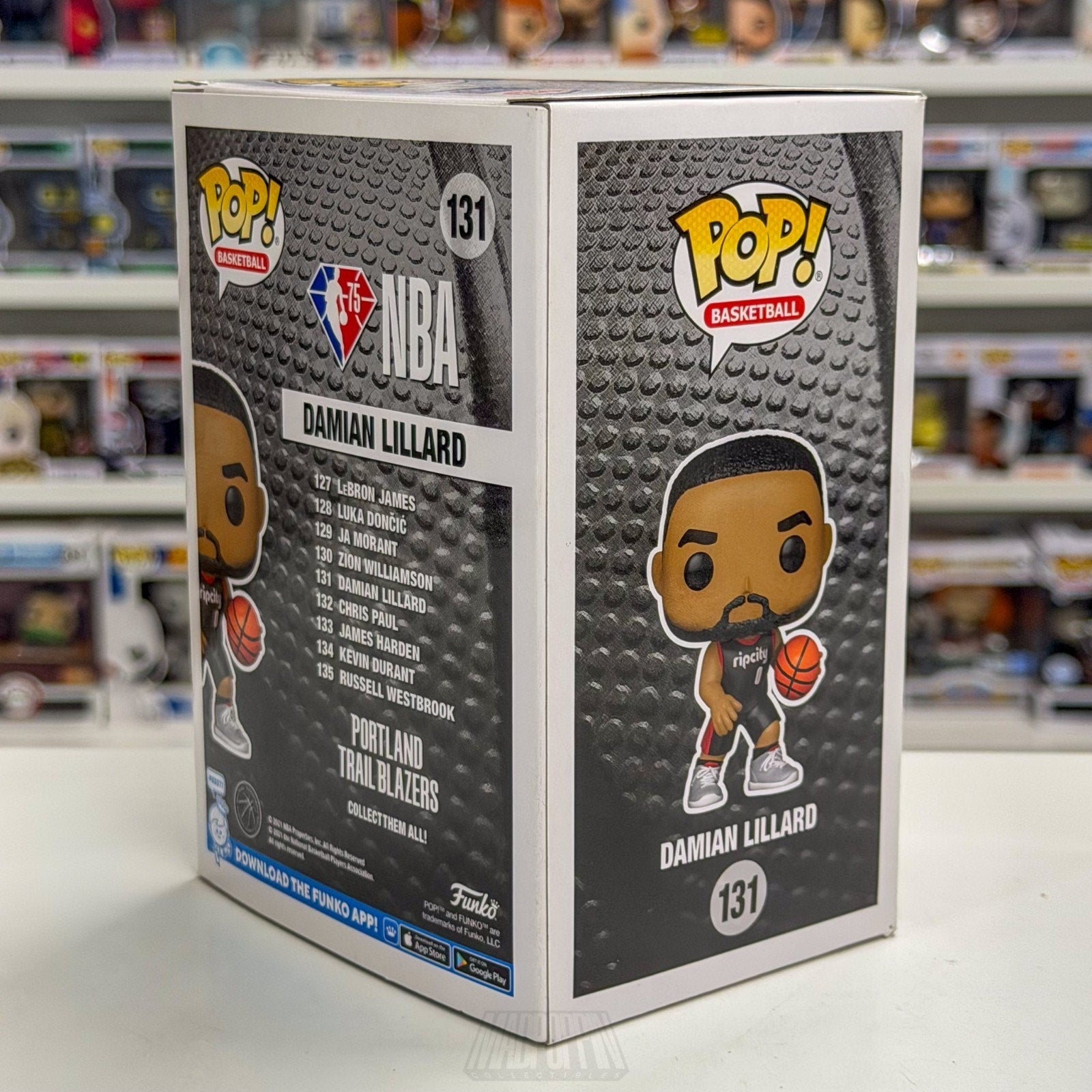 Funko Pop NBA Basketball Portland Trail Blazers Damian Lillard 131 Vinyl Figure