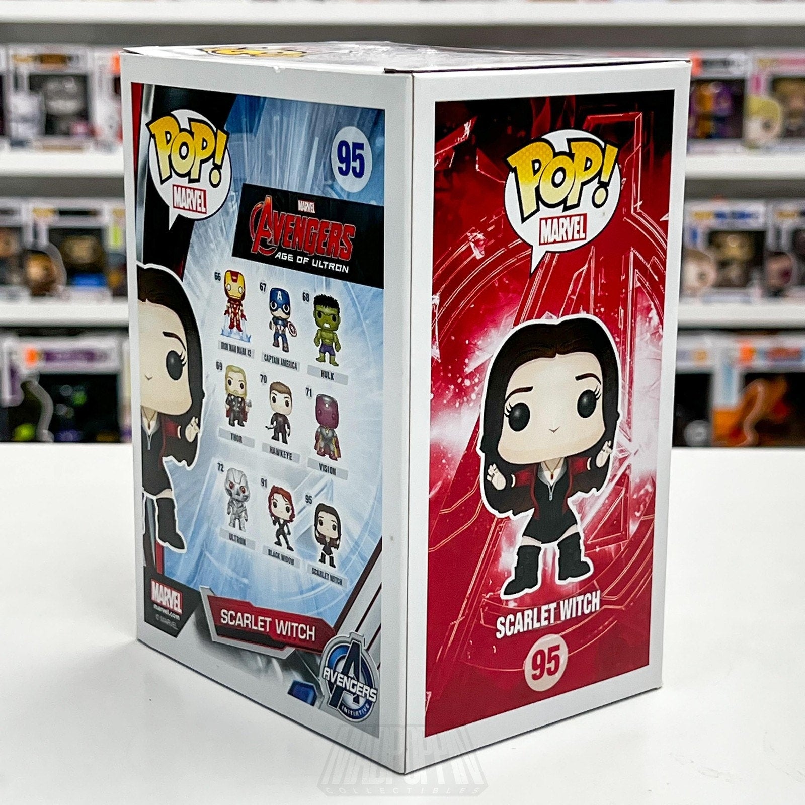 Funko Pop Marvel Avengers Age of Ultron Scarlet Witch 95 Vinyl Bobblehead Toy