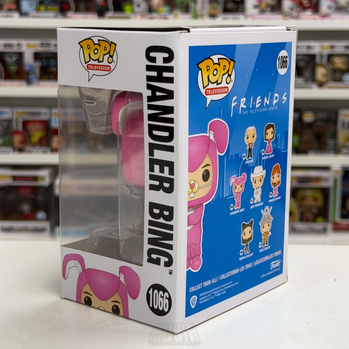 Funko Pop TV Friends Chandler Bing Pink Bunny Suit 1066 Sitcom Toy Vinyl Figure