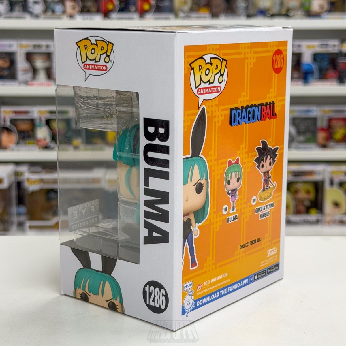 Funko Pop Anime Dragon Ball Bulma Bunny FYE 1286 Japanese Manga Toy Vinyl Figure